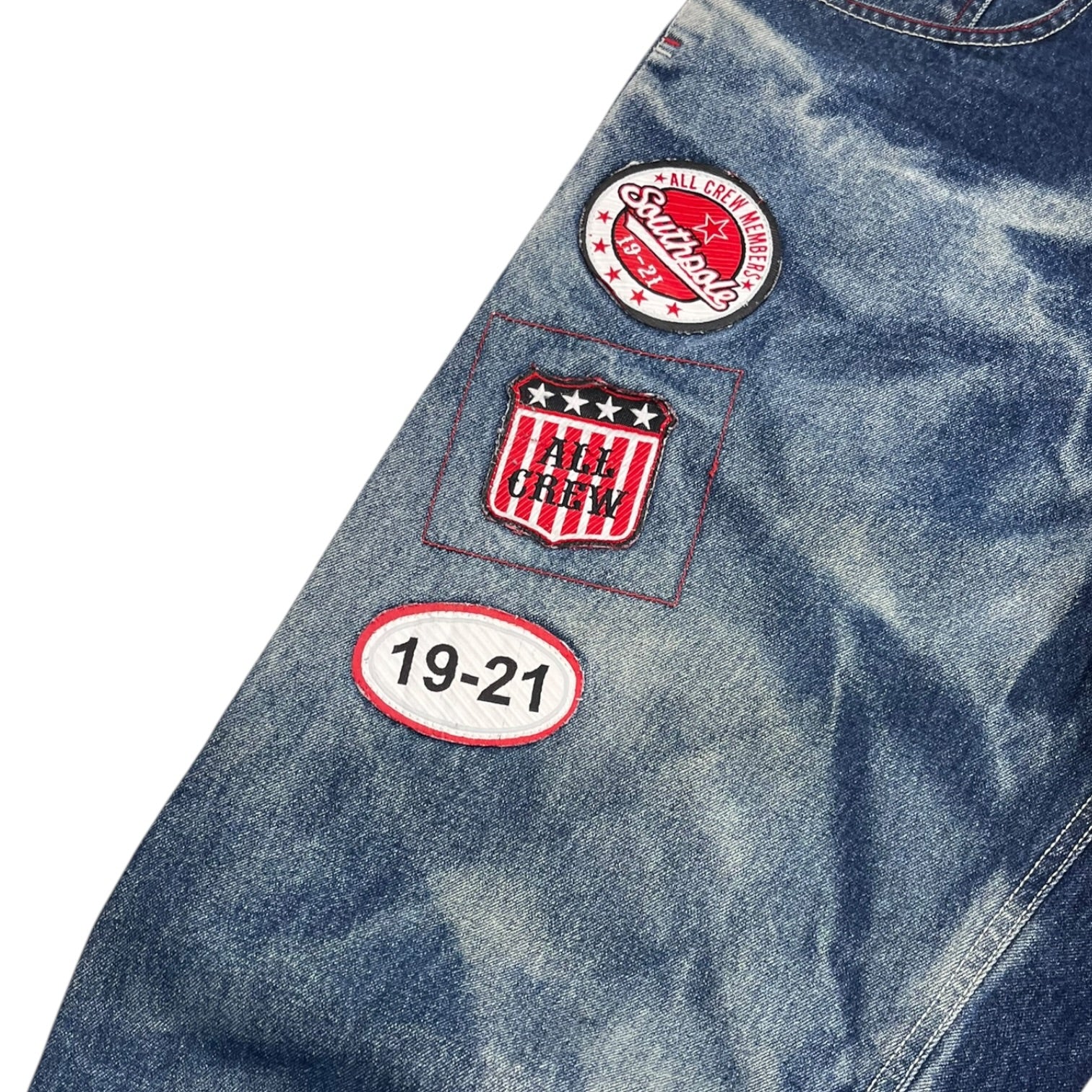 Vintage Y2K South Pole Patch Sun Faded Jeans