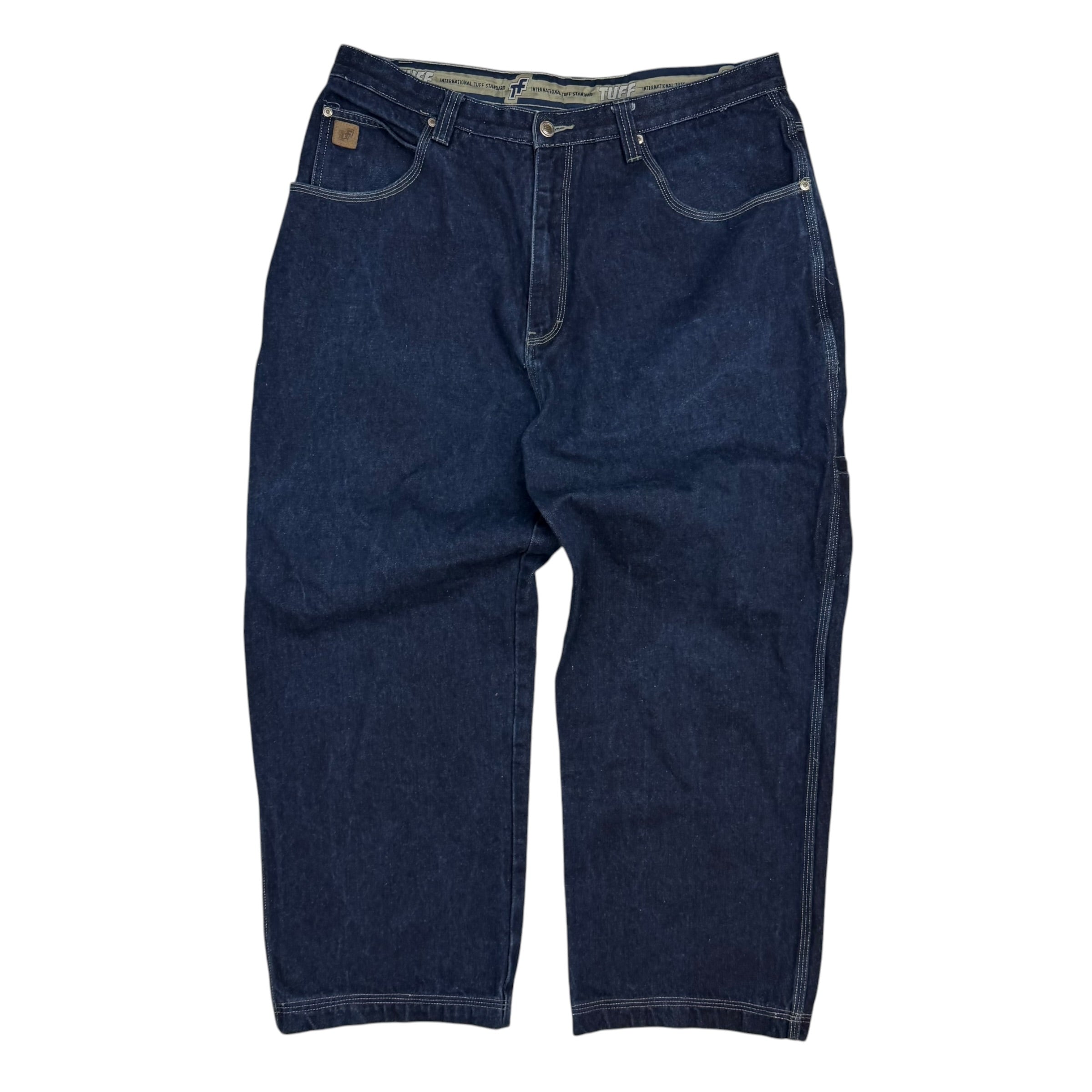 Vintage Tuff Baggy Denim Pants Dark Indigo
