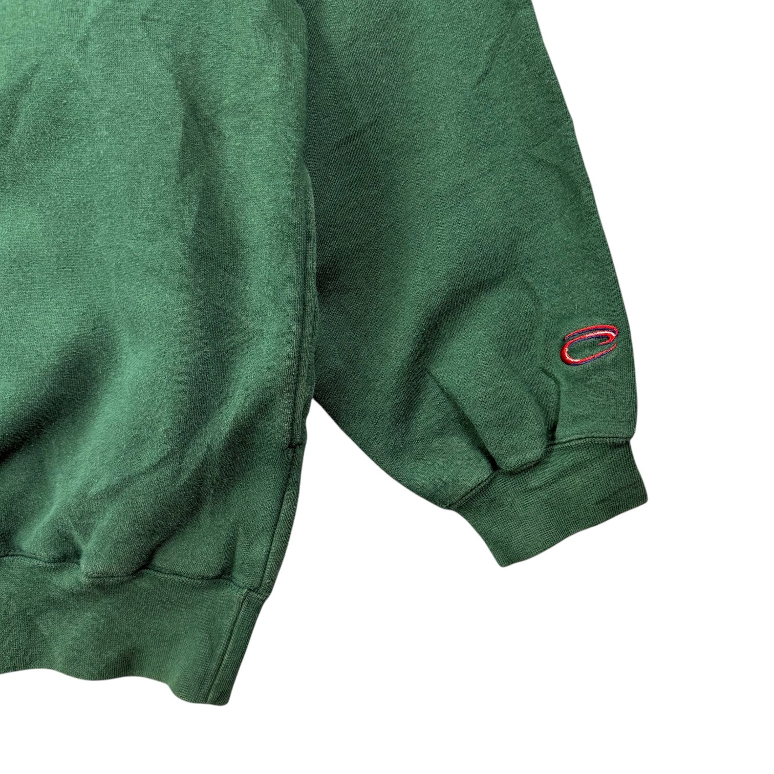 Vintage Green Bay Packers Quarter Zip Sweater Green