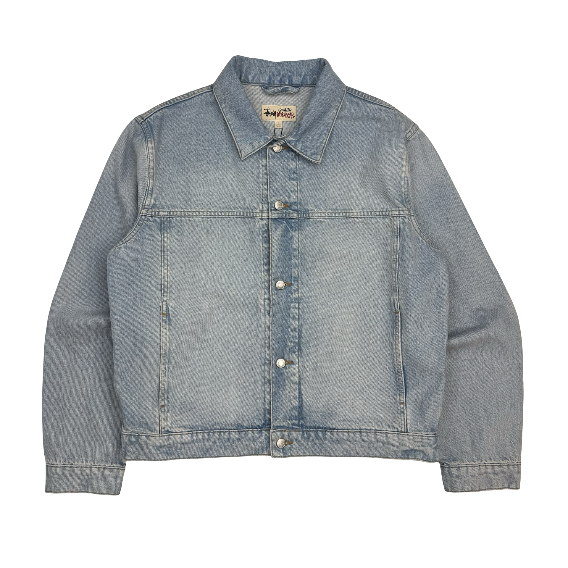Stussy Trucker Jacket Light Denim Wash
