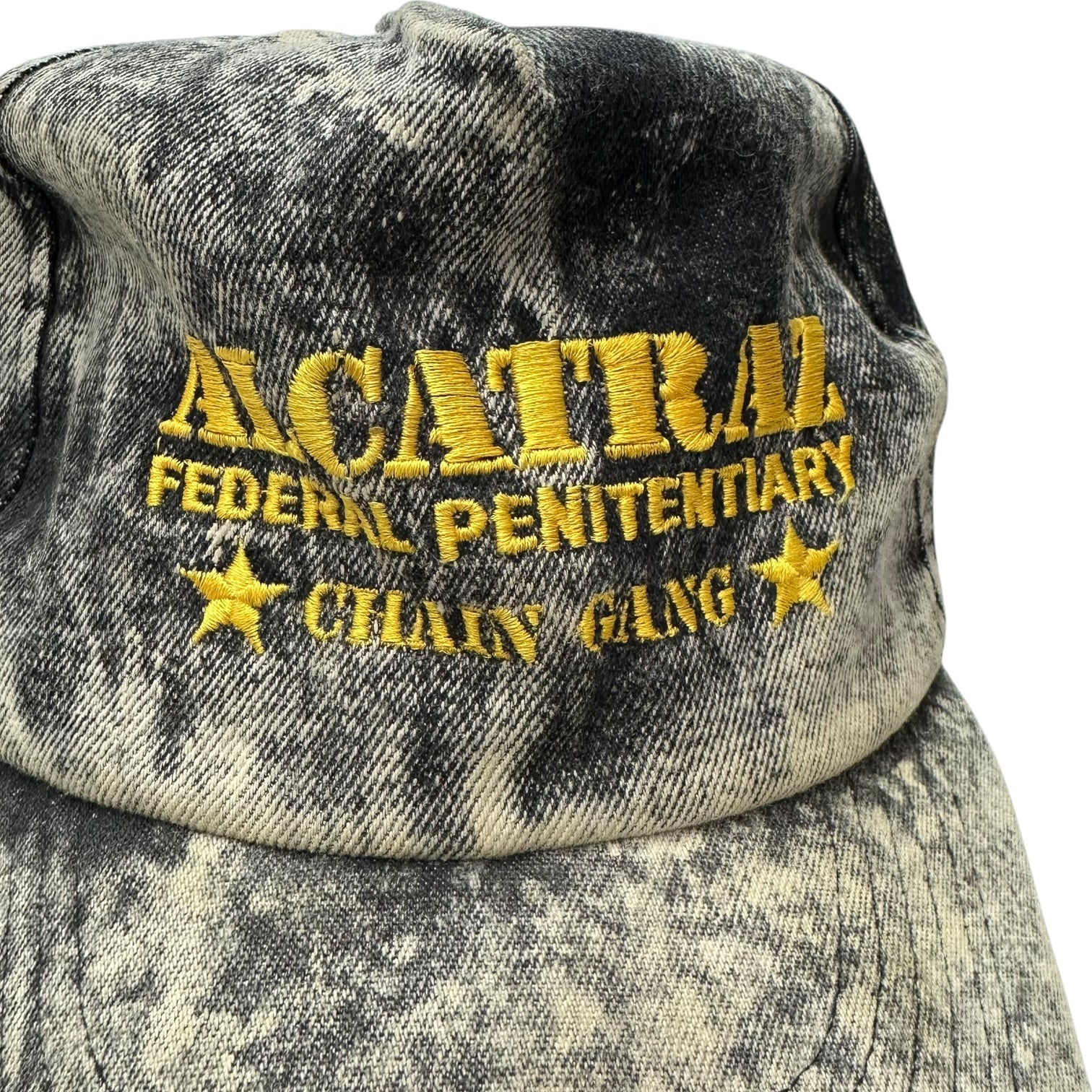 Vintage Alcatraz Federal Penitentiary ‘Chain Gang’ Hat Stone Wash Grey