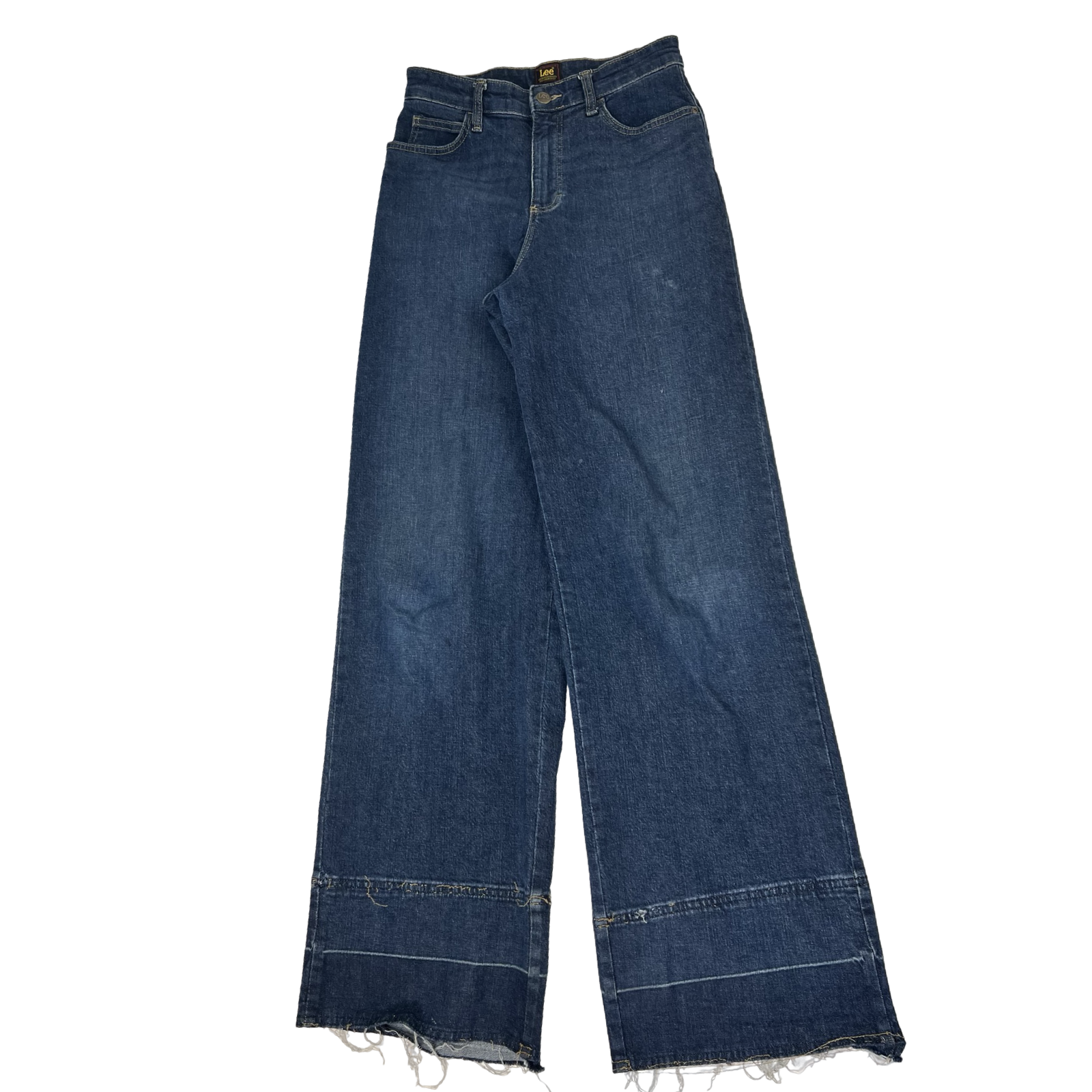 (W) Lee Stella High Rise WideLeg Denim Jeans Dark Blue