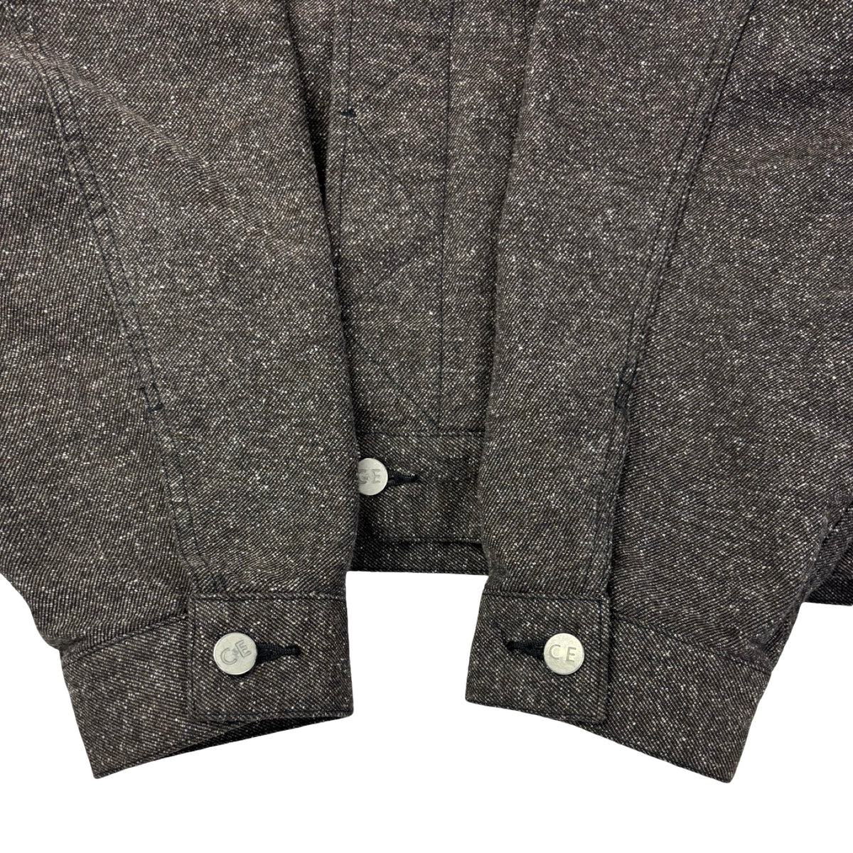 Cav Empt Casual Nep Twill Trucker Jacket Charcoal