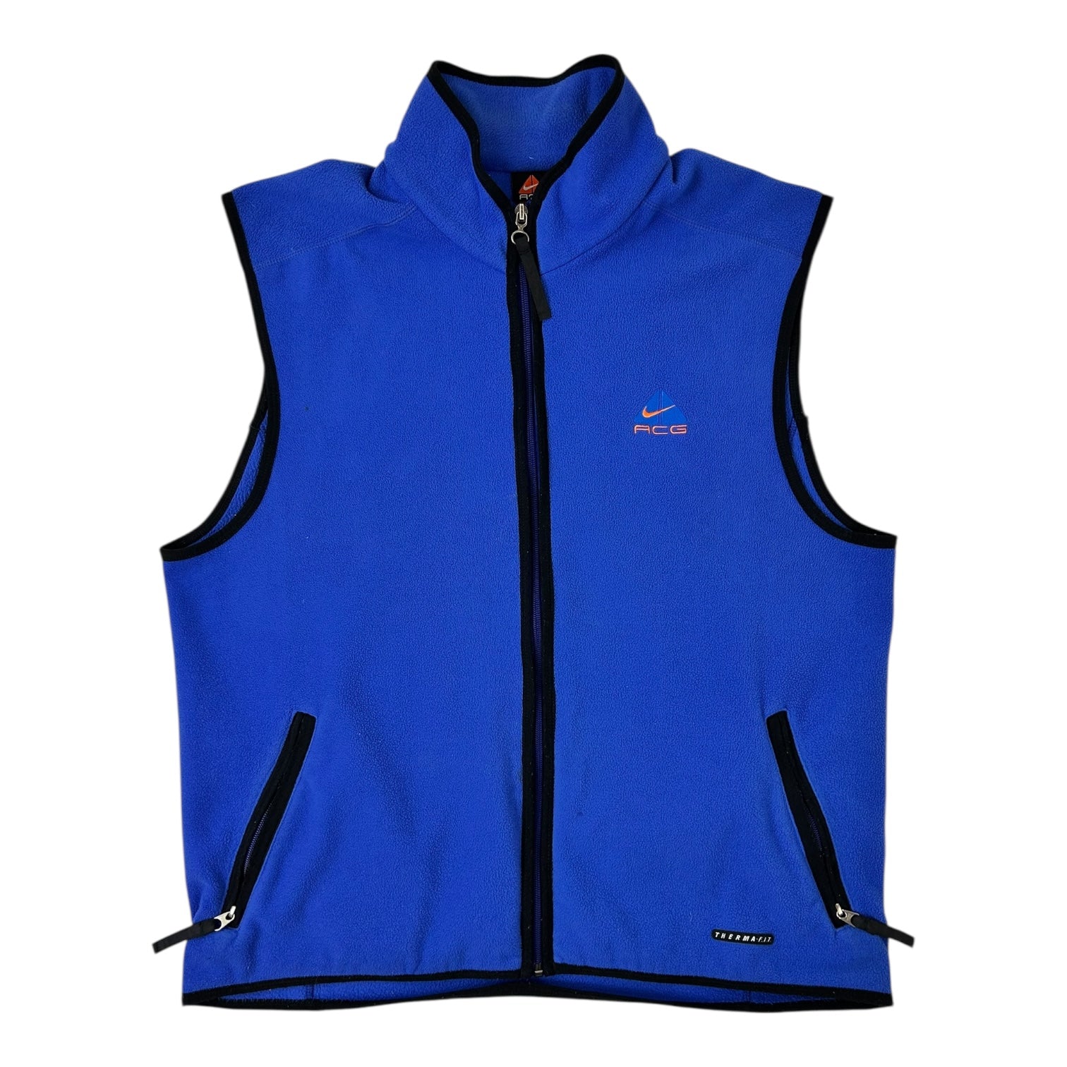 Vintage Nike Acg Fleece Vest Blue