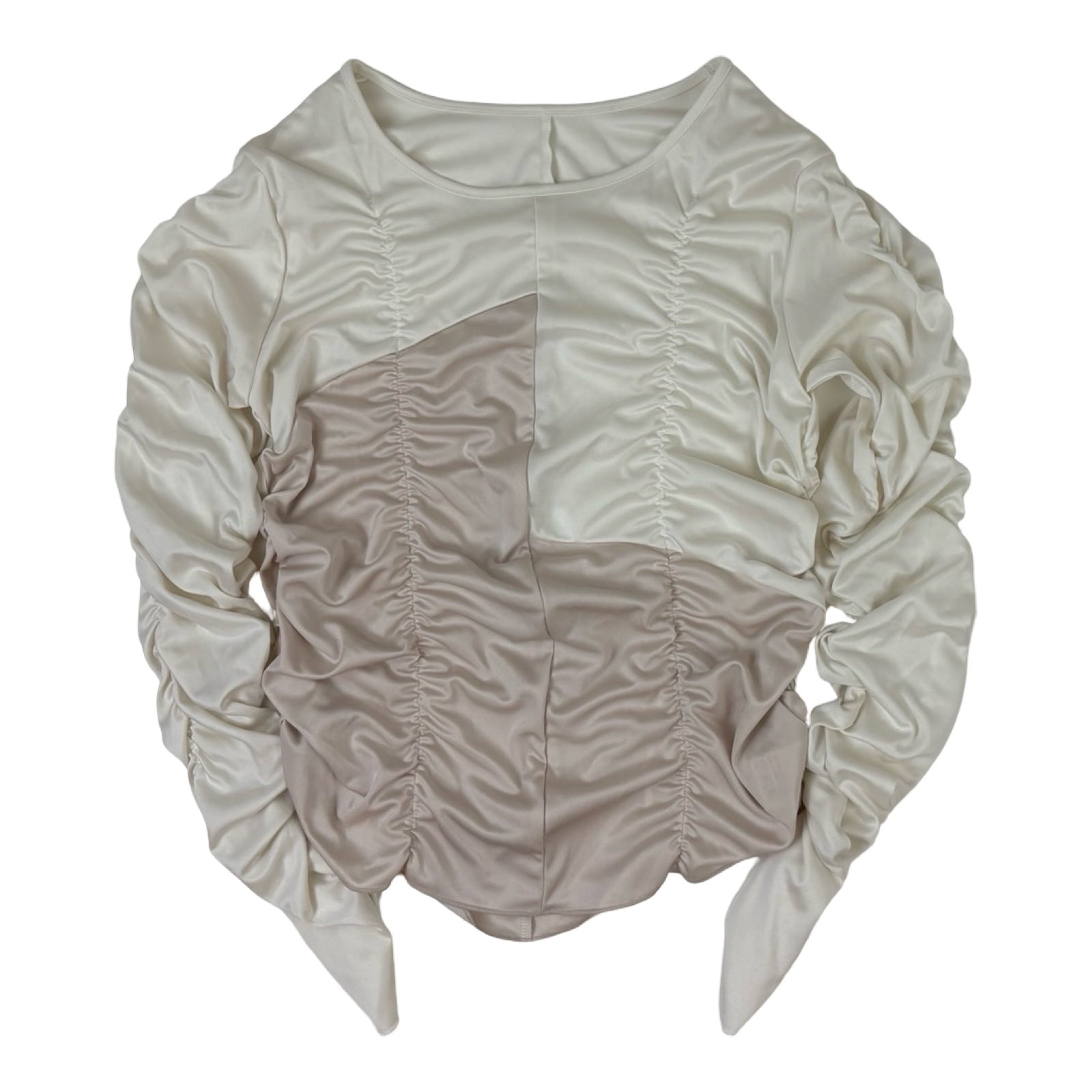 (W) RBS Ray BEAMS Ruched Pullover Longsleeve Shirt