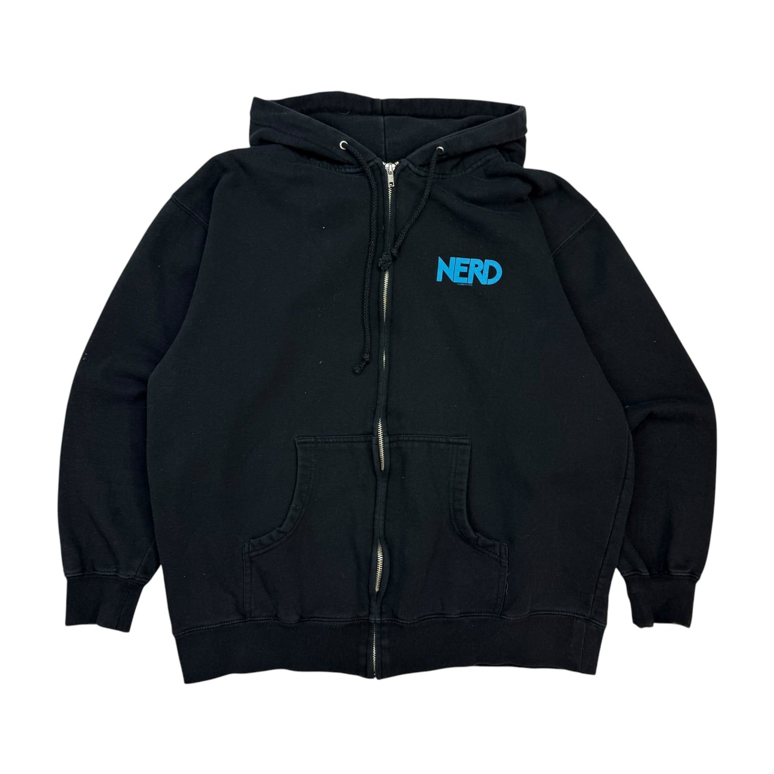 2008 N.E.R.D. Brain Is Love Zip Up Hoodie Black