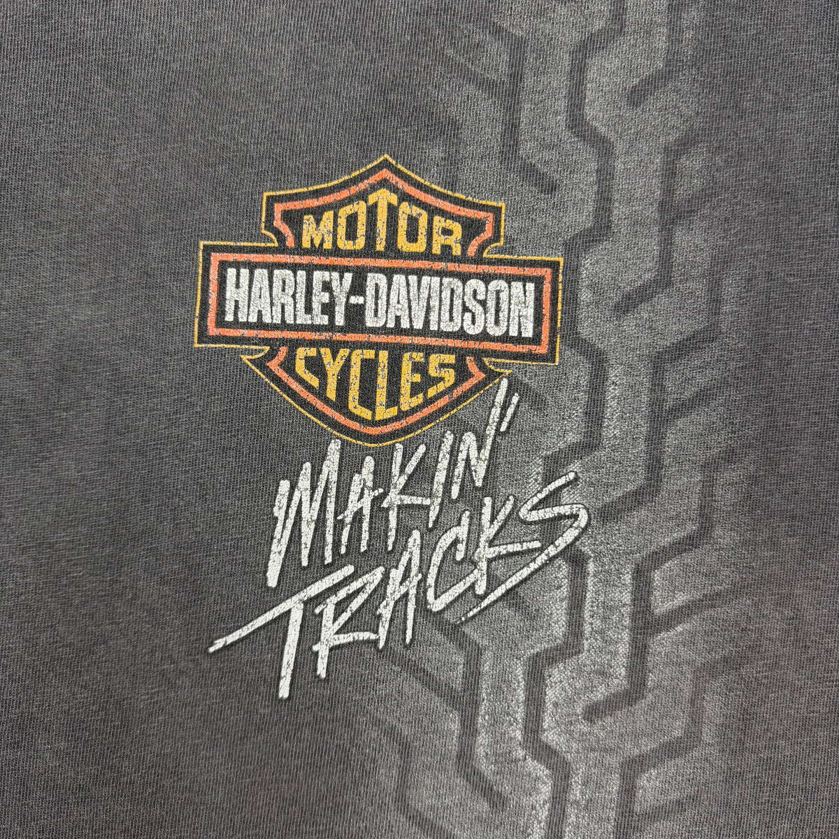 1997 Harley Davidson “Makin’ Tracks” Montreal Tee Faded Blaxk