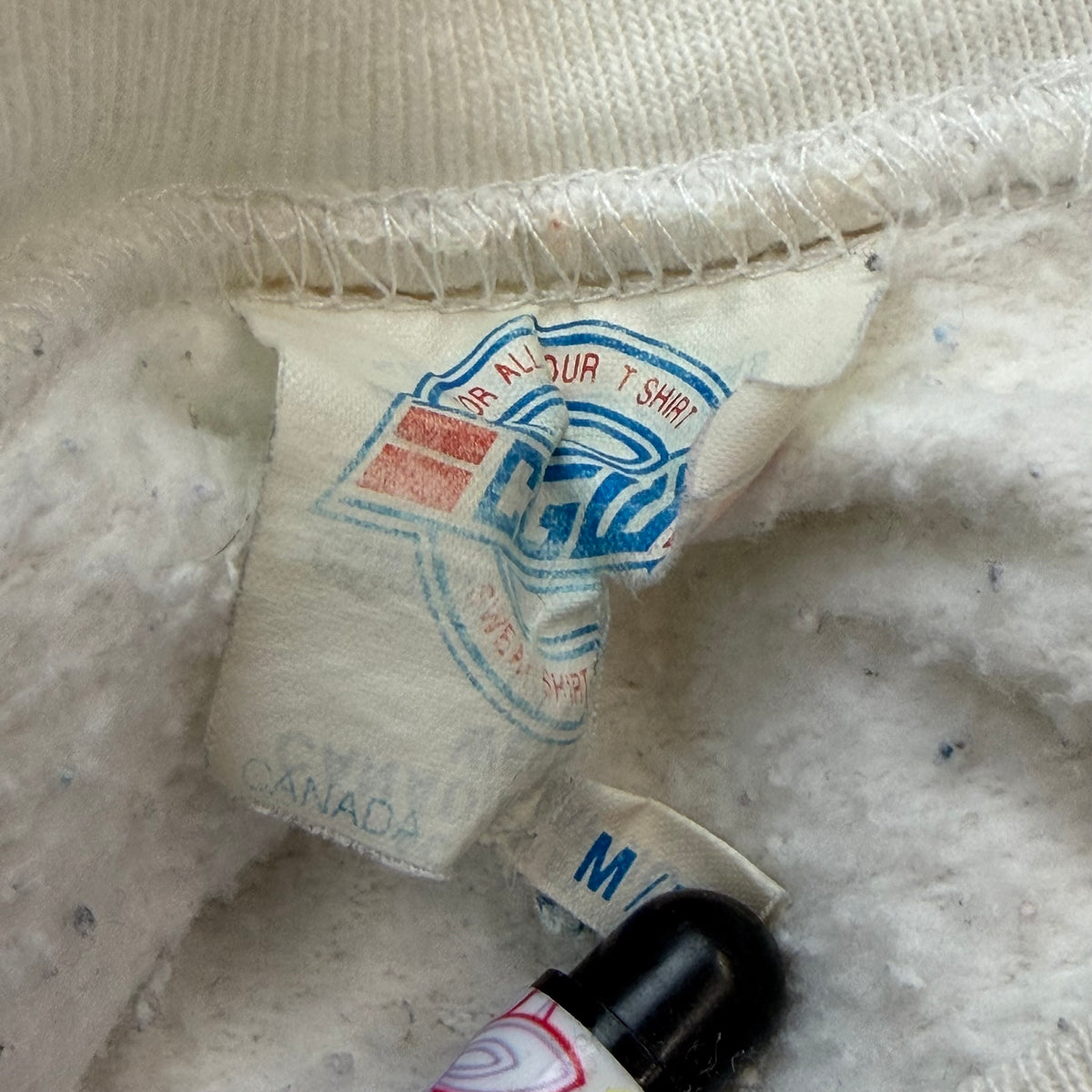 1992 MLB World Series Baseball Crewneck White