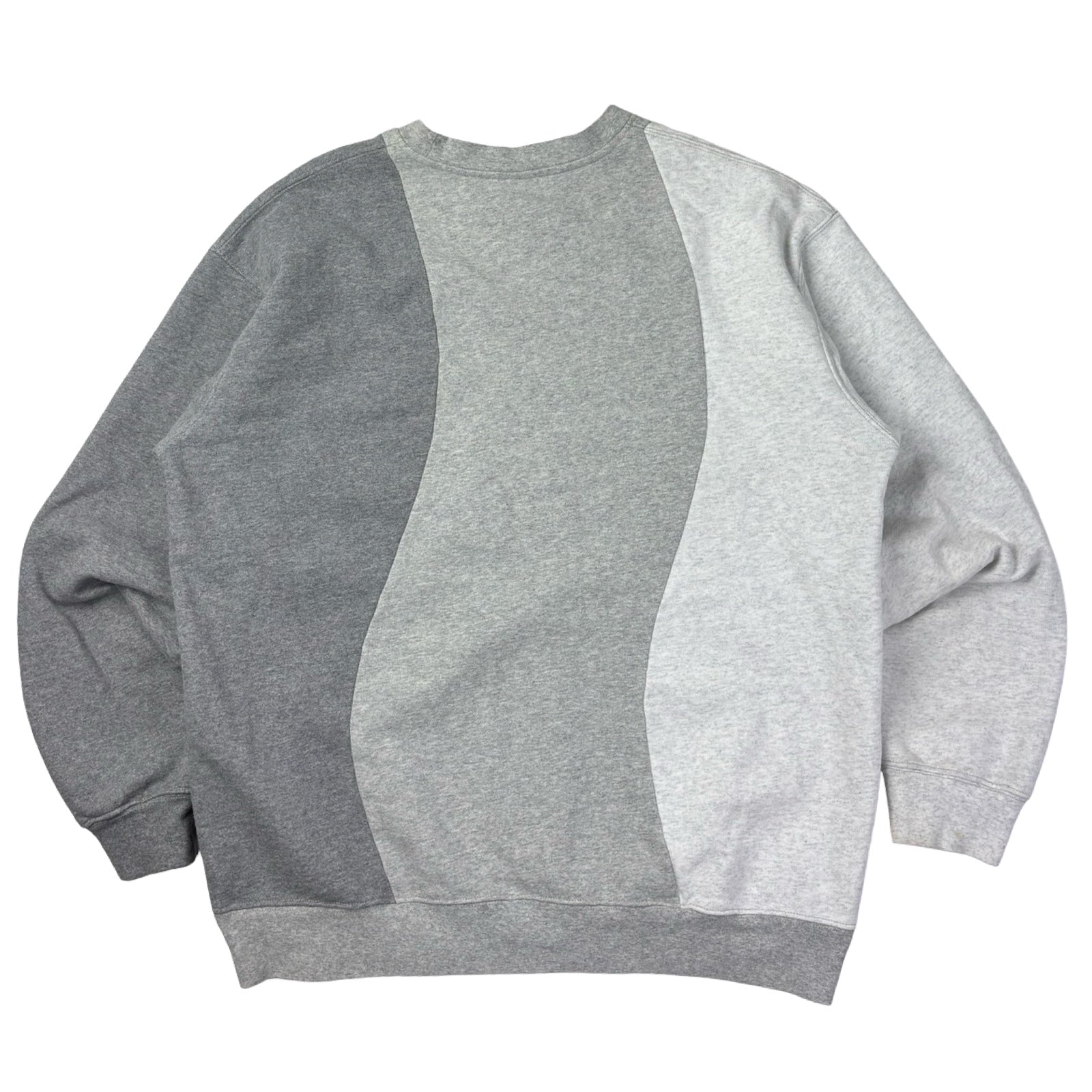 Dime Wavy 3-Tone Crewneck Grey