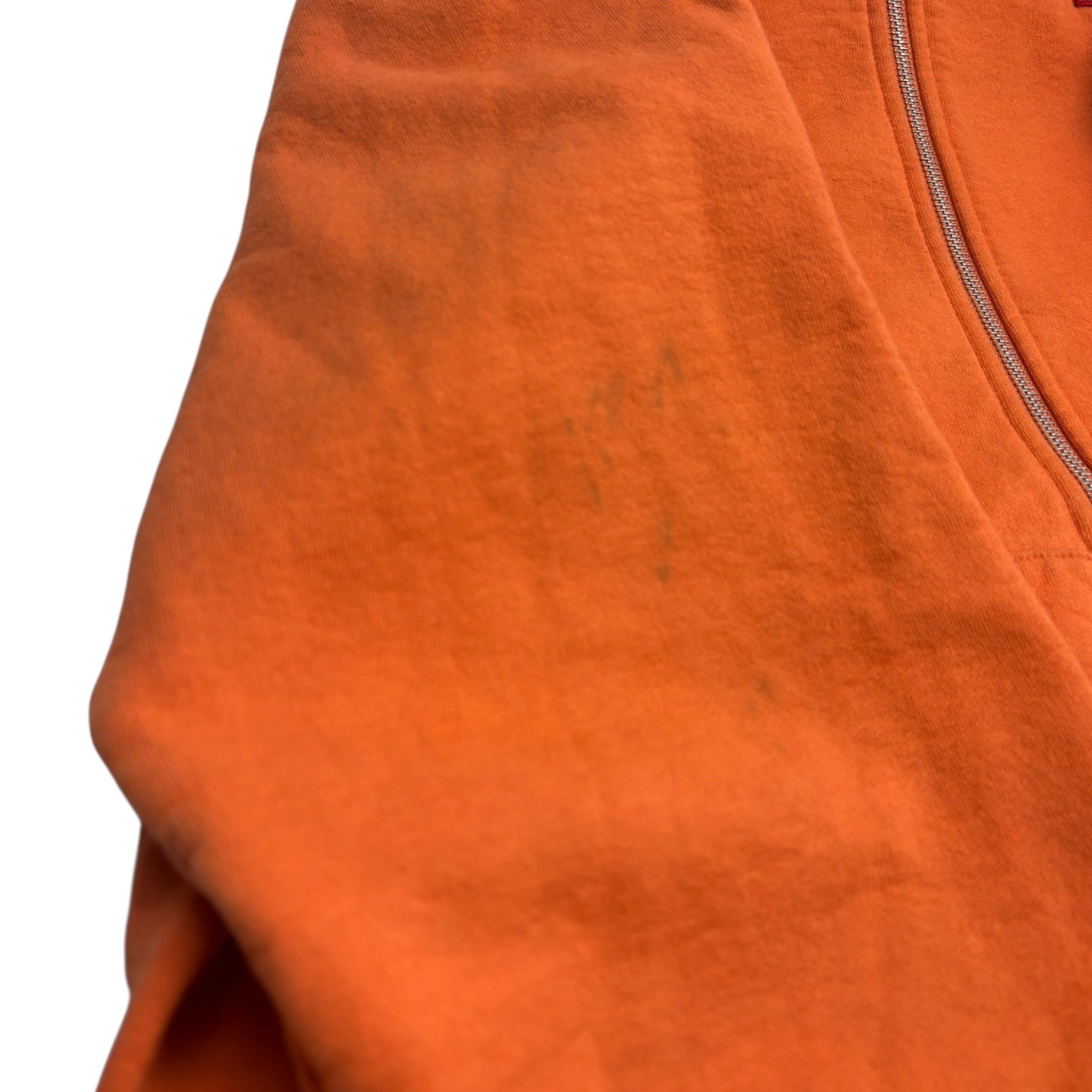 Supreme Small Box Zip-Up Hoodie Orange