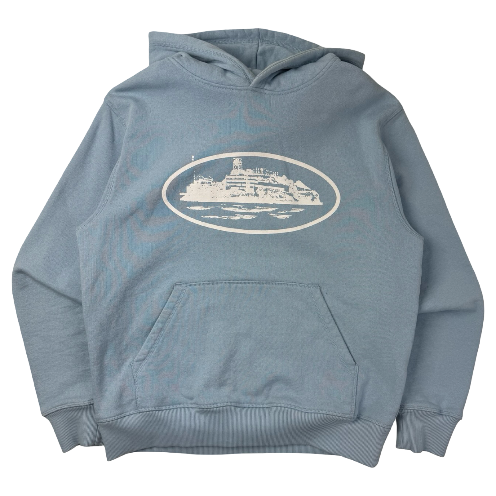 Corteiz Alcatraz Hoodie Baby Blu