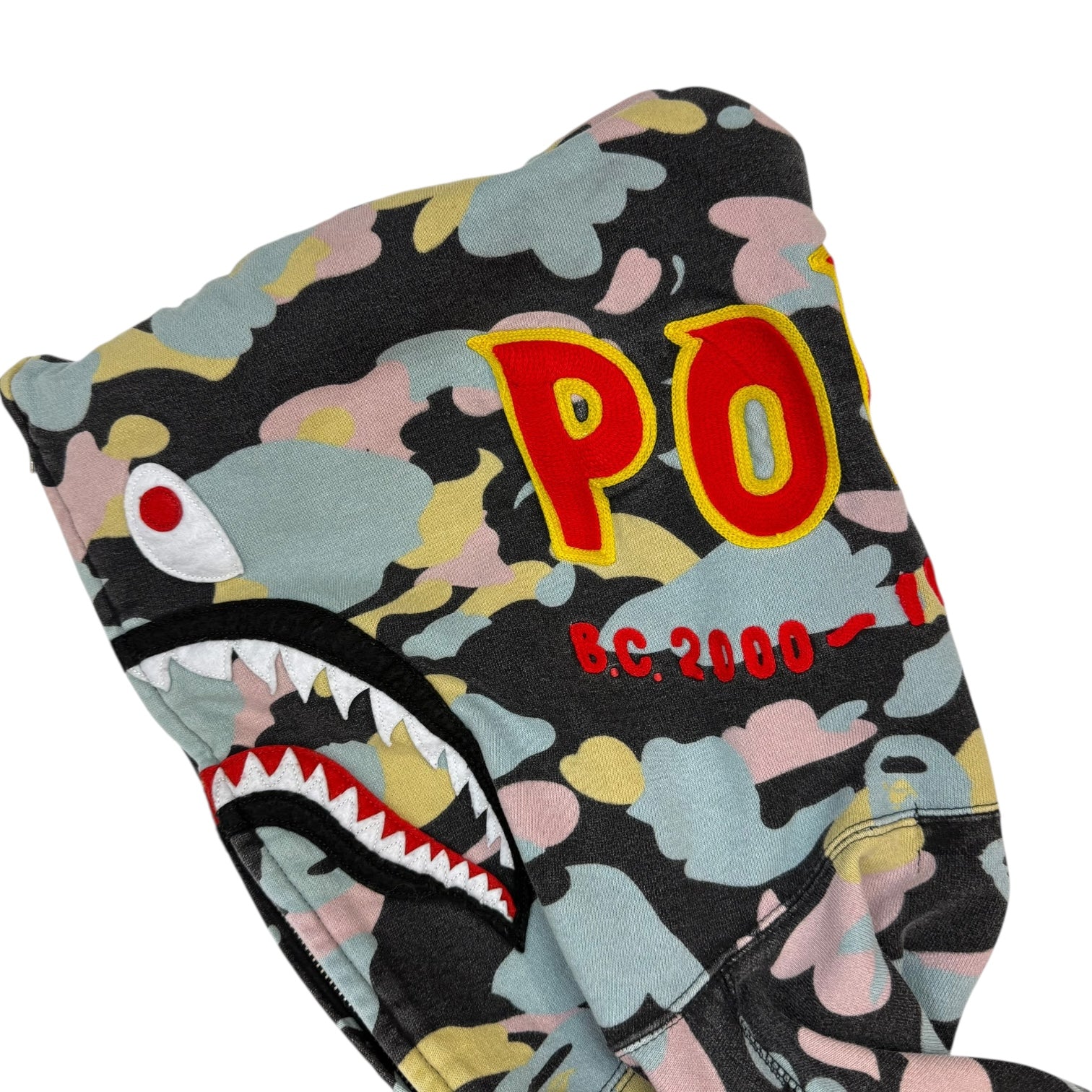 Bape 2nd Shark Full Zip Hoodie Multi Camo