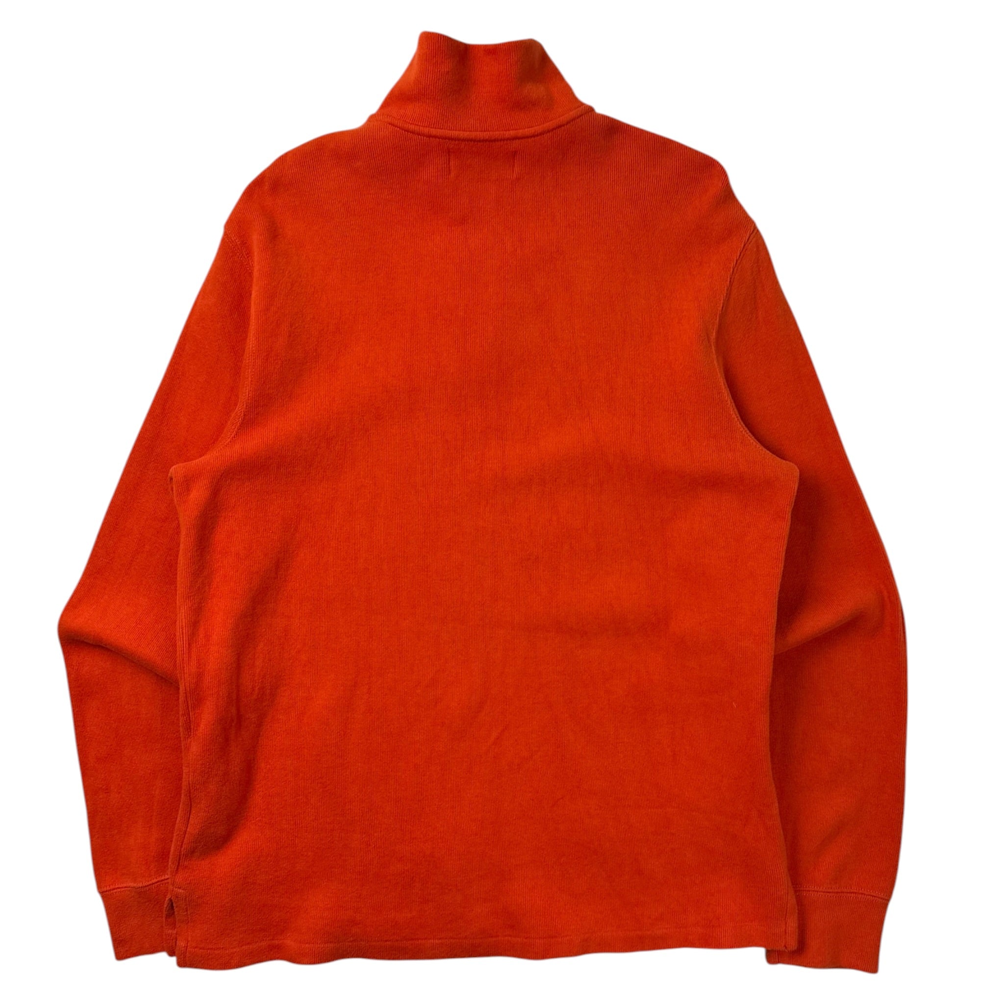 Polo Ralph Lauren Quarter Zip Fleecey Sweater Orange