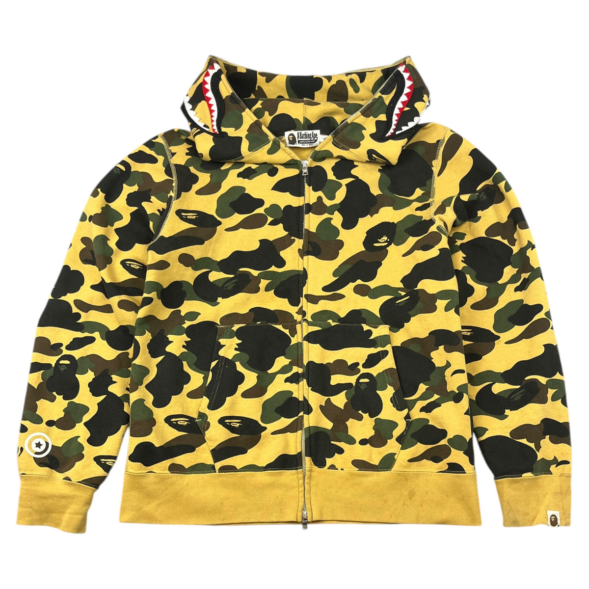 A Bathing Ape 1st Camo 2nd PONR Shark Full Zip Hoodie