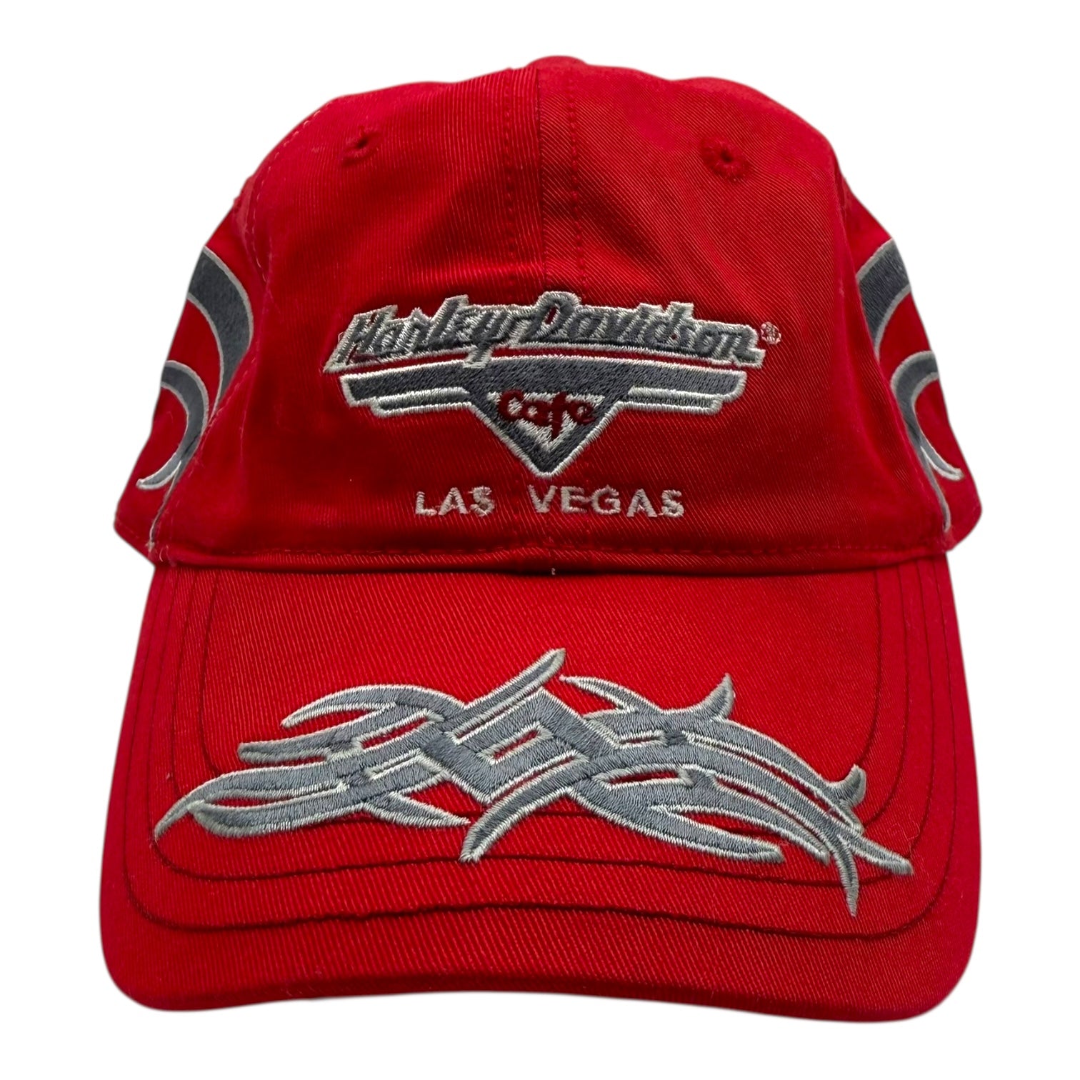 Vintage Harley Davidson Cafe Hat Red