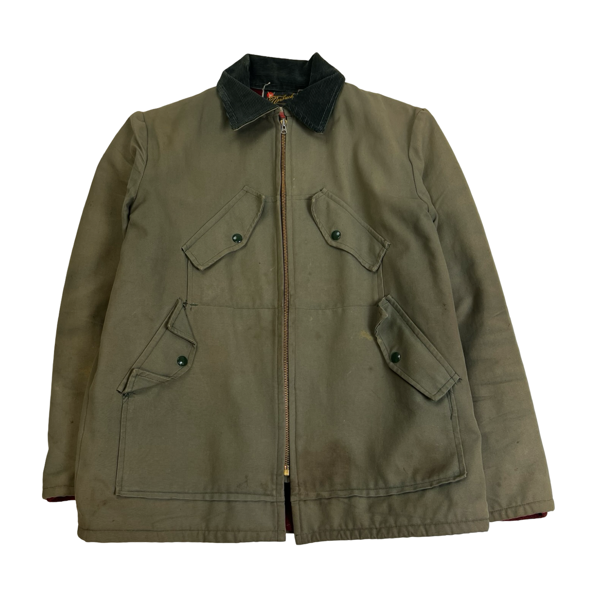Vintage Norbuck Canvas Barn Jacket Olive