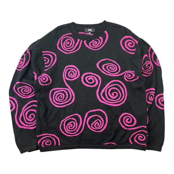 Stussy Hand Drawn S Sweater Black