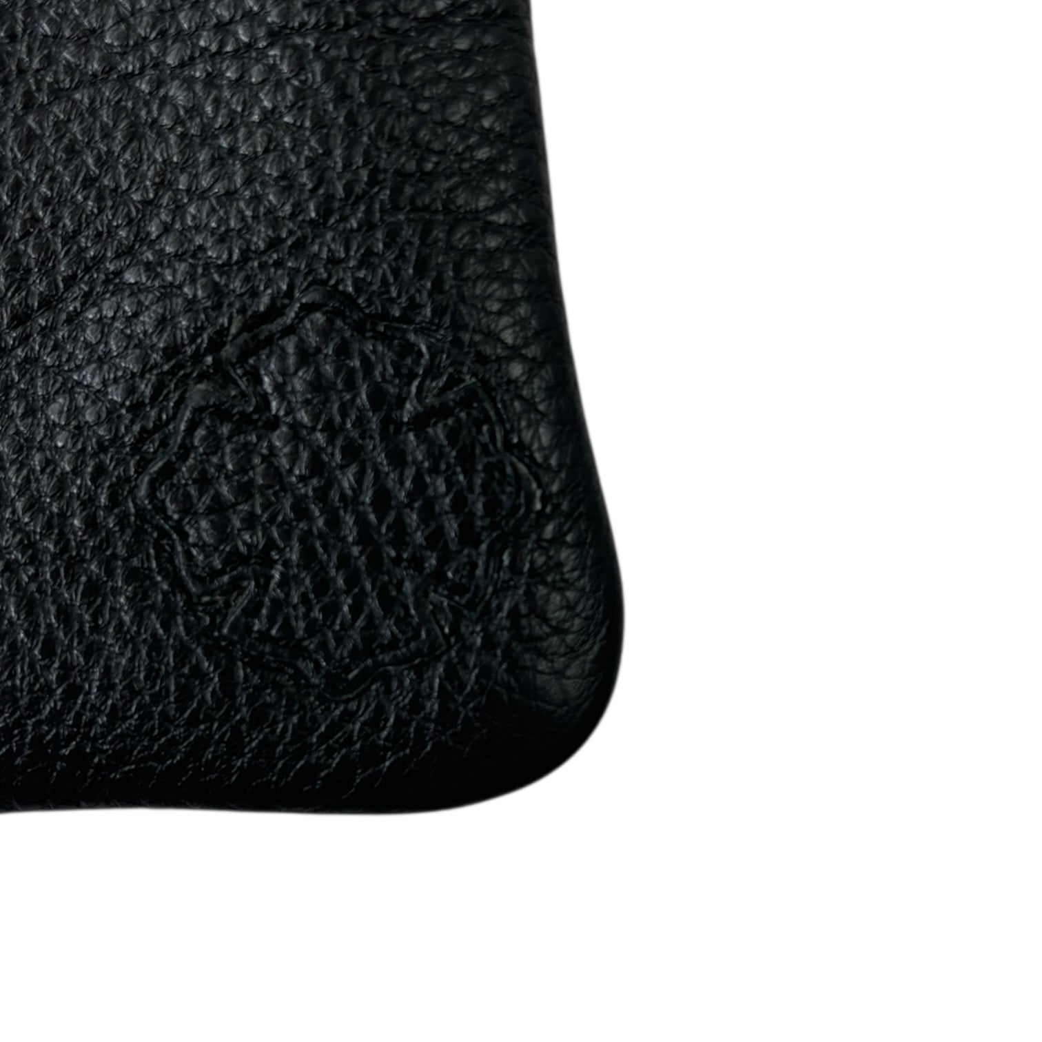 Chrome Hearts Leather Sunglasses Case Black