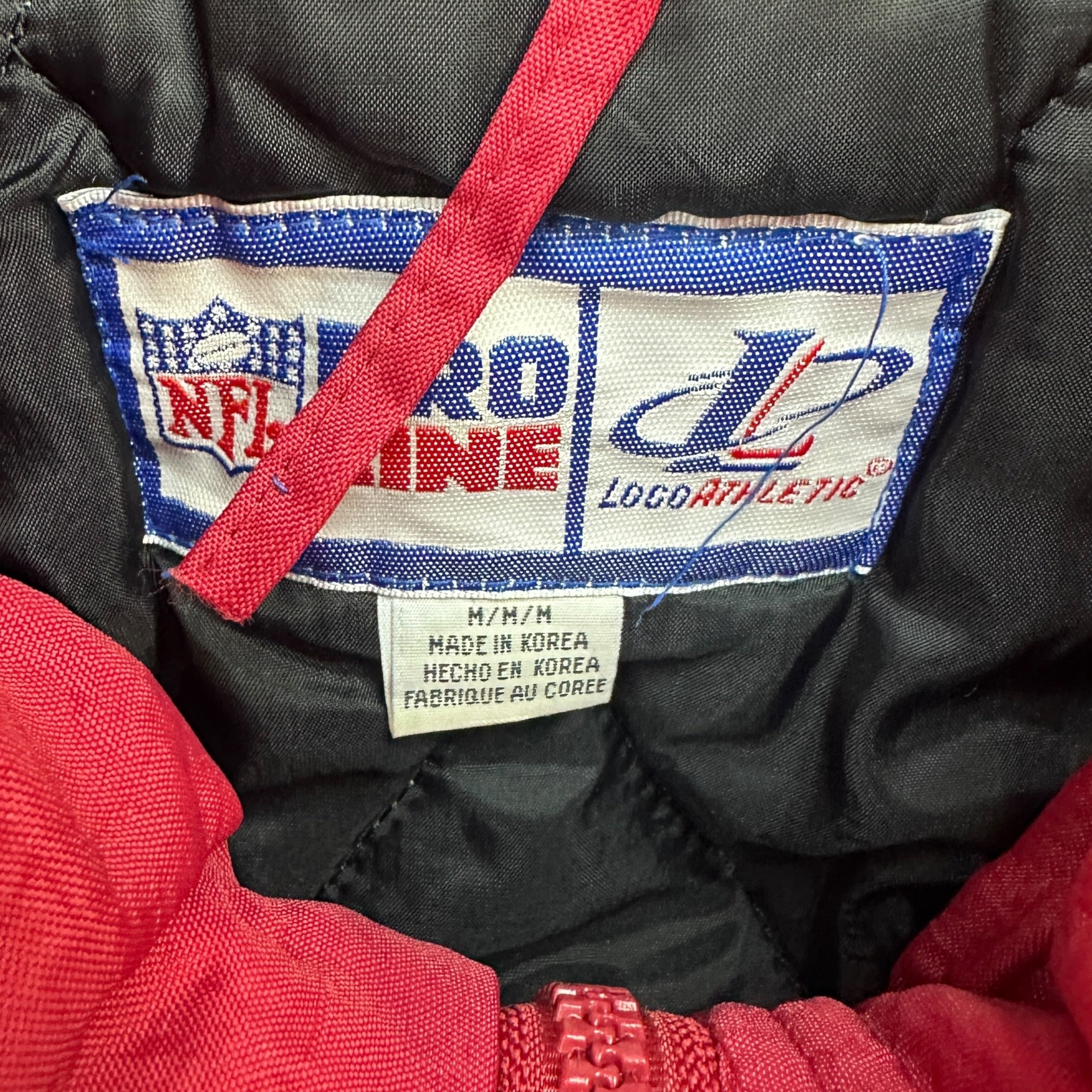 Vintage Logo 7 San Francisco 49ers Anorak Jacket Red/Black