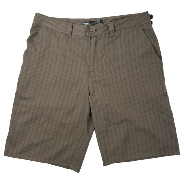 Vintage Y2K O'Neill Pinstripe Chino Shorts Brown