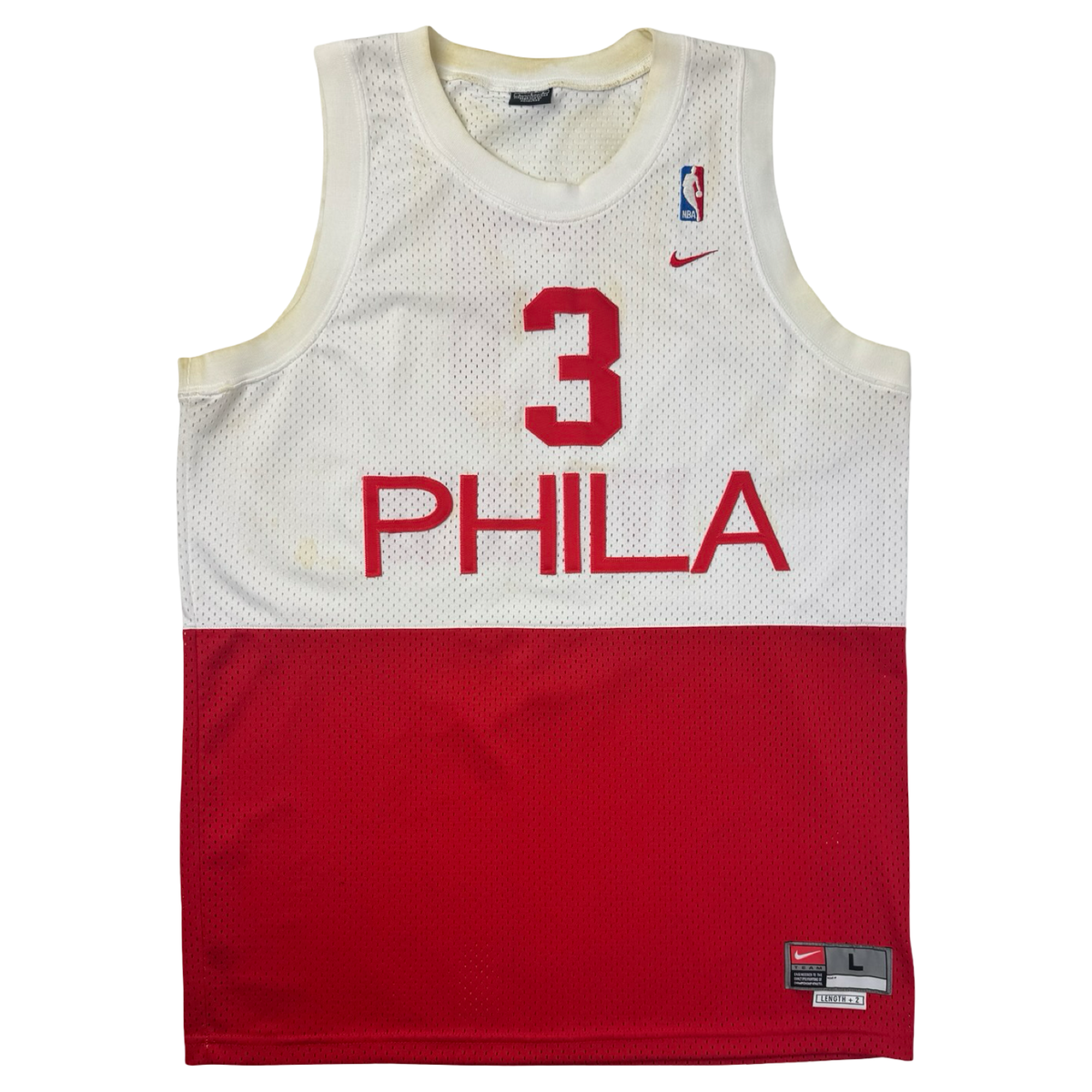 Vintage Nike Philadelphia 76ers Allen Iverson NBA Jersey