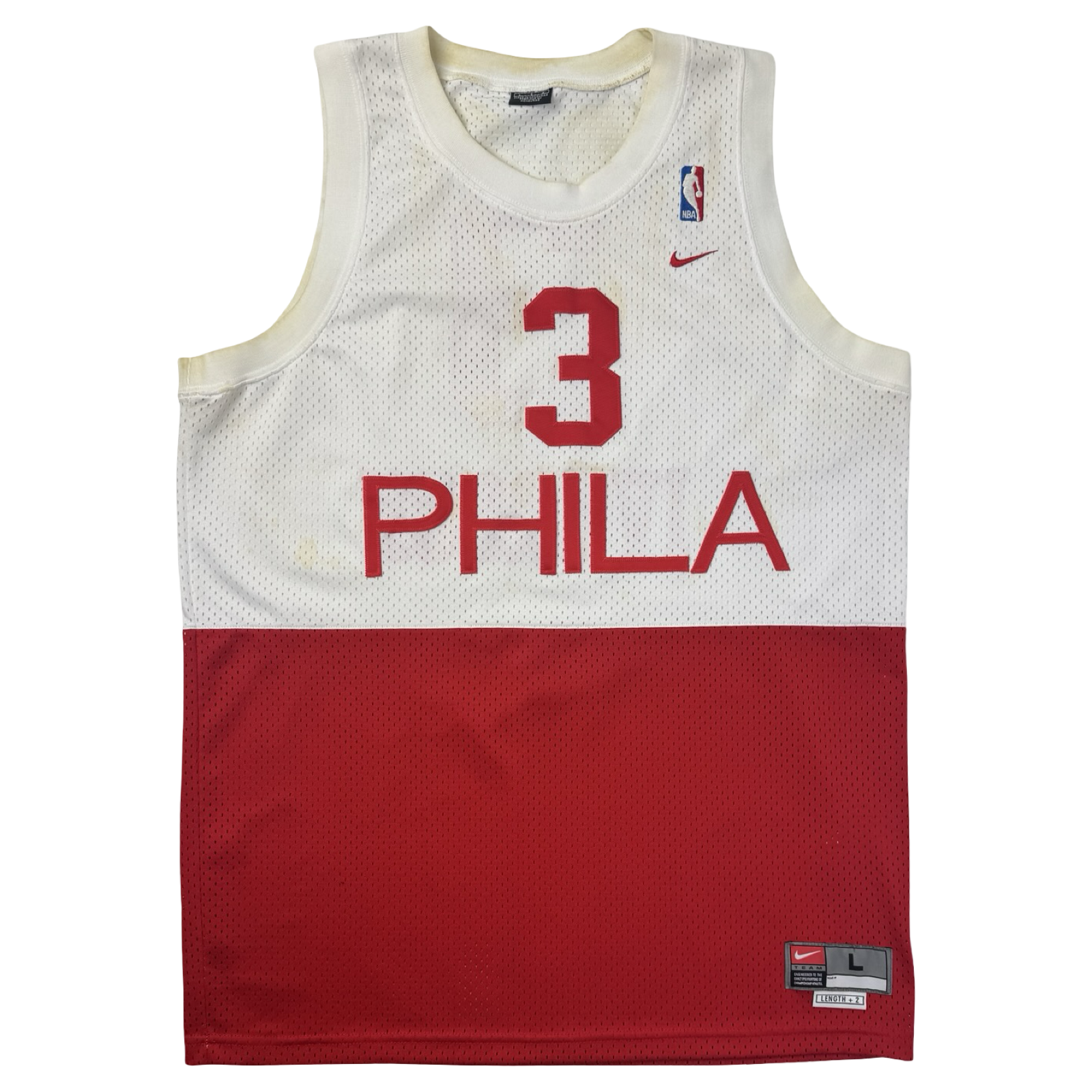 Vintage Nike Philadelphia 76ers Allen Iverson NBA Jersey