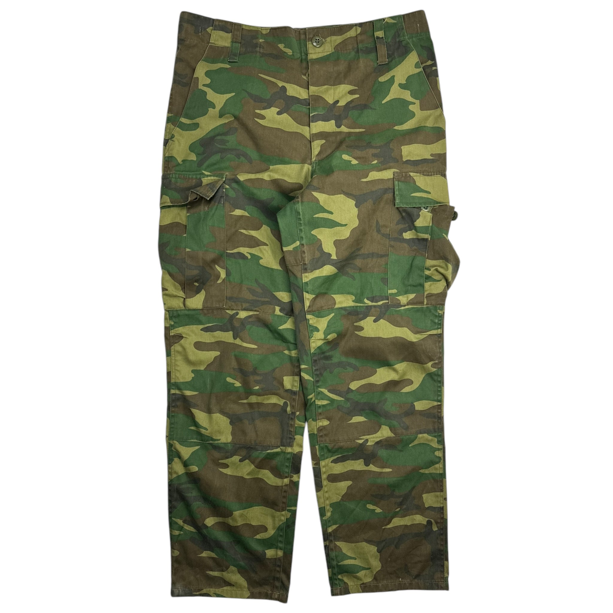 Vintage Military Woodland Camo Cargo Pants