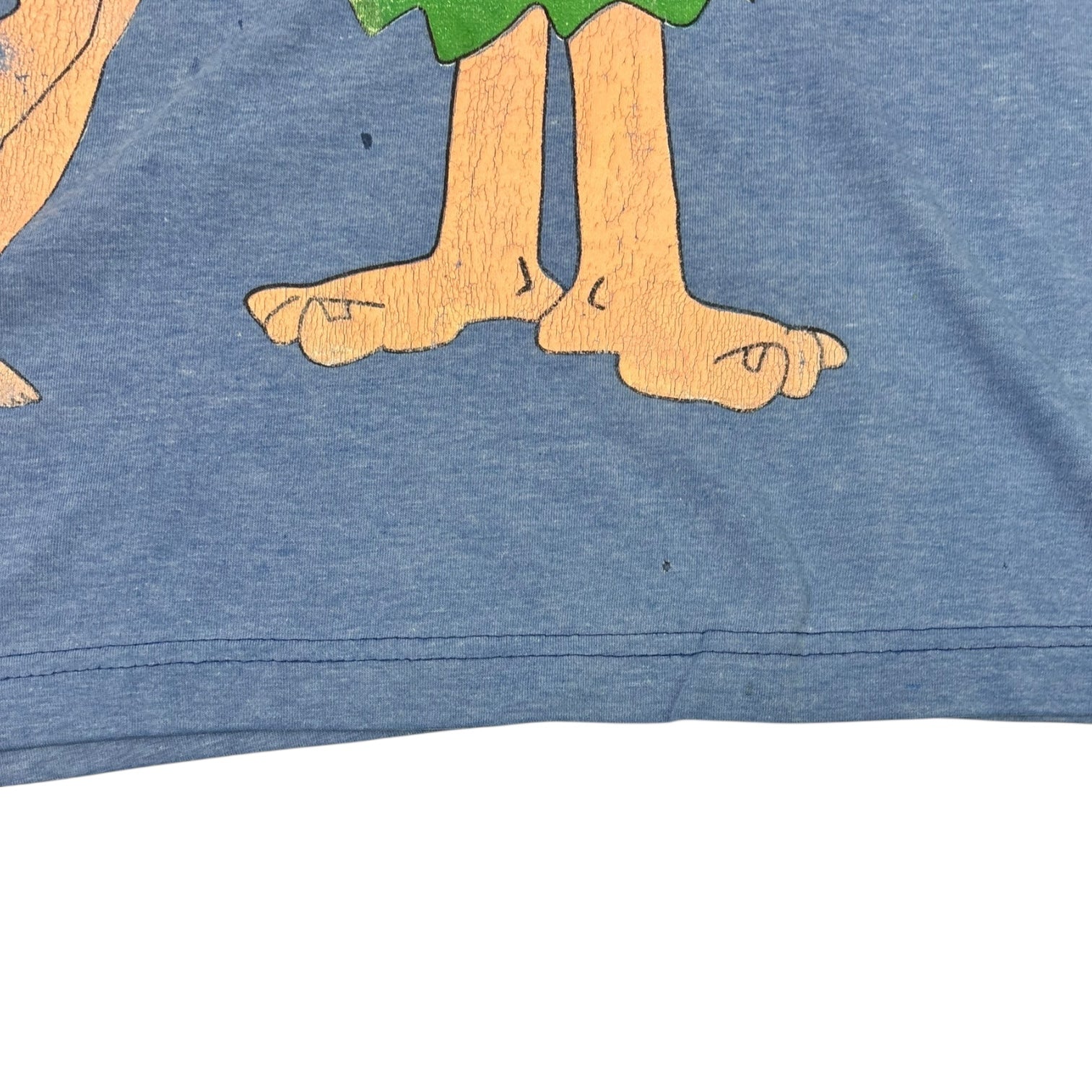 Vintage The Flintstones Bamm Bamm & Pebbles T-Shirt Blue