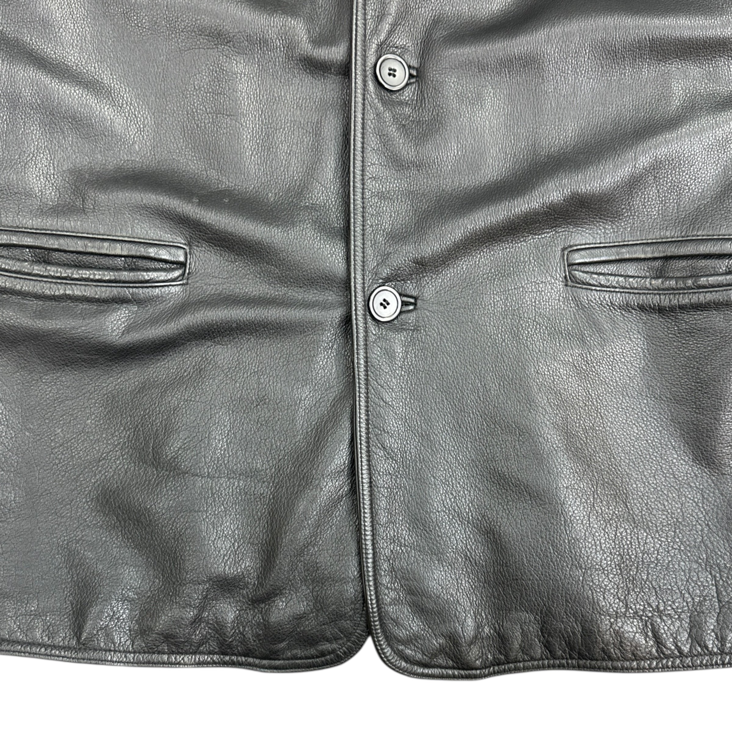 Vintage Danier Leather Trench Coat Black