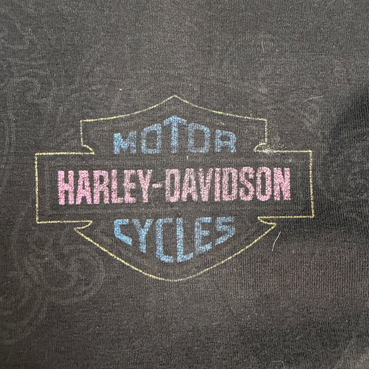 (W) Vintage Harley Davidson Wing Longsleeve Black