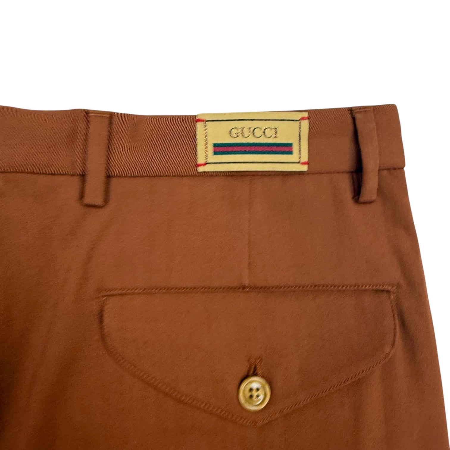 Gucci Pleated Trousers Brown
