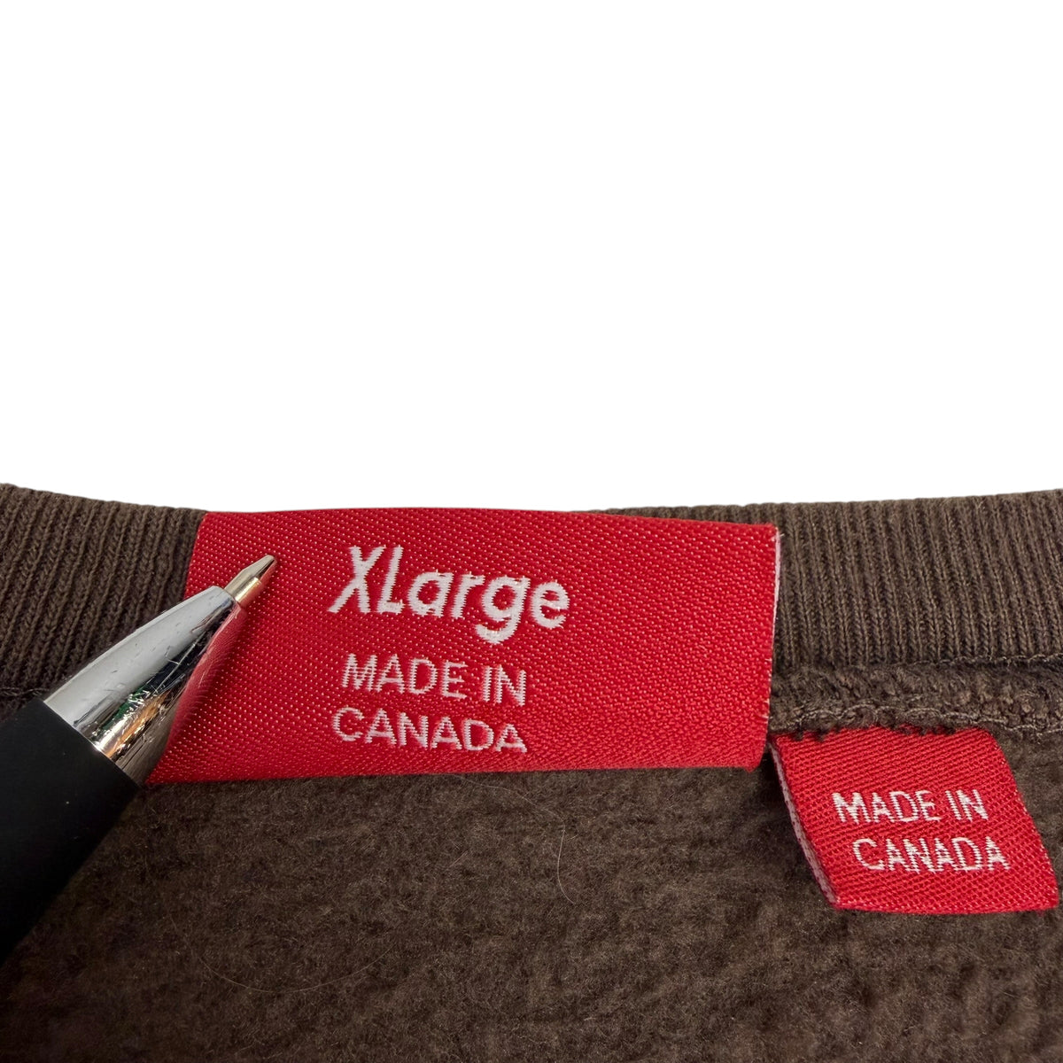 FW22 Supreme Box Logo Crewneck Brown