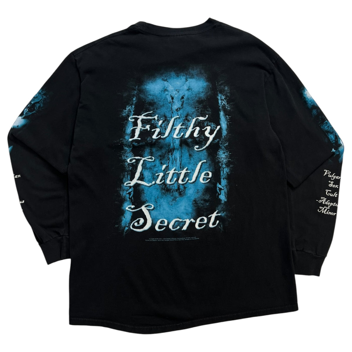 Vintage Cradle Of Filth “Filthy Little Secret” Long Sleeve T-Shirt Black