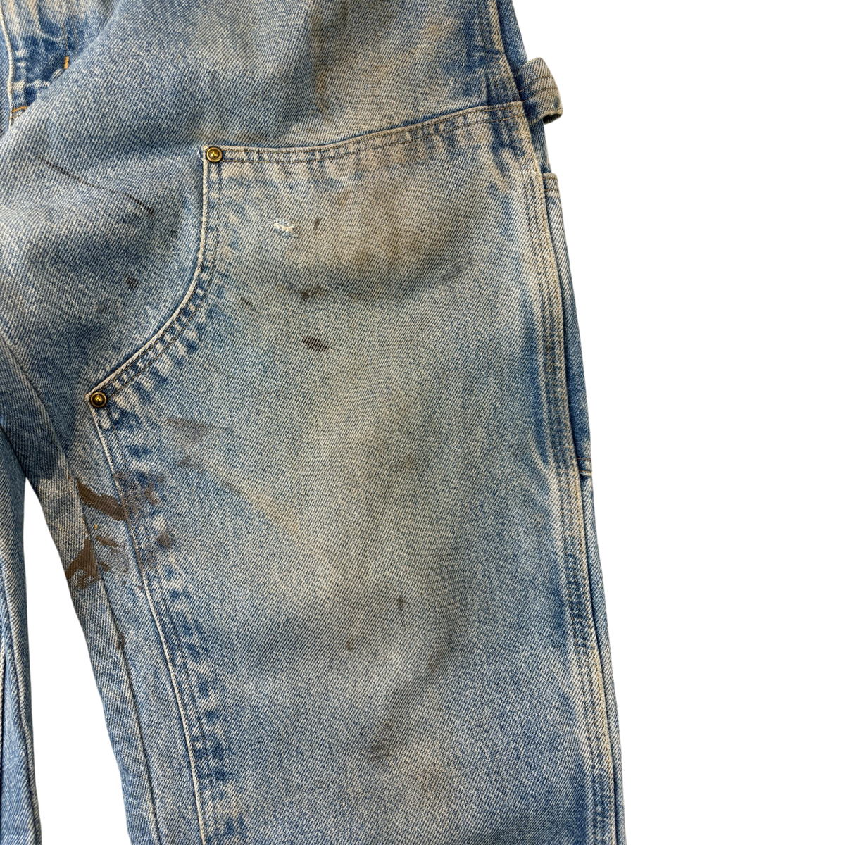 Carhartt Double Knee Denim Pants Blue
