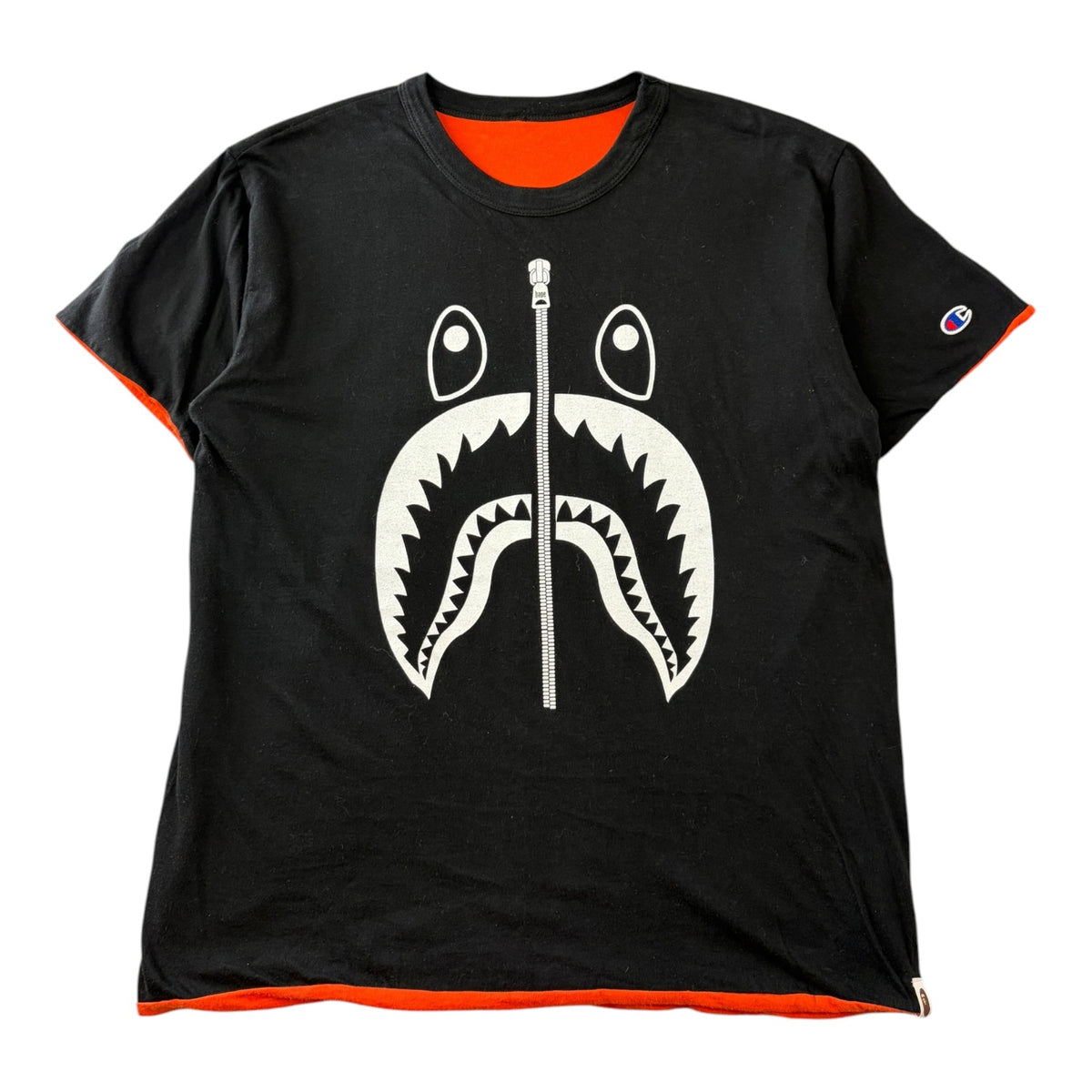Bape x Champion Tokyo Reversible T-Shirt Orange/Black