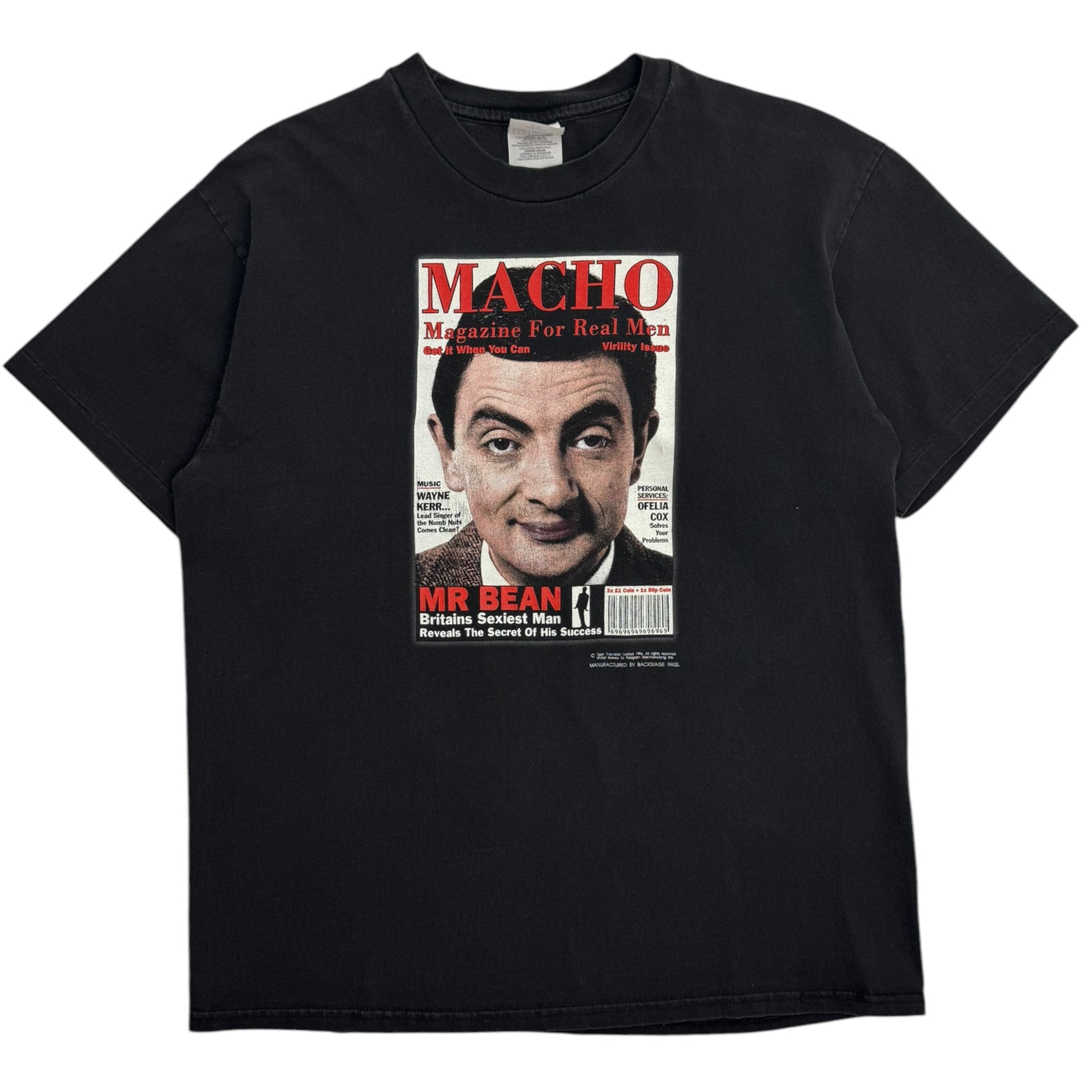 1996 Mr. Bean Macho Magazine Cover Photo T-Shirt