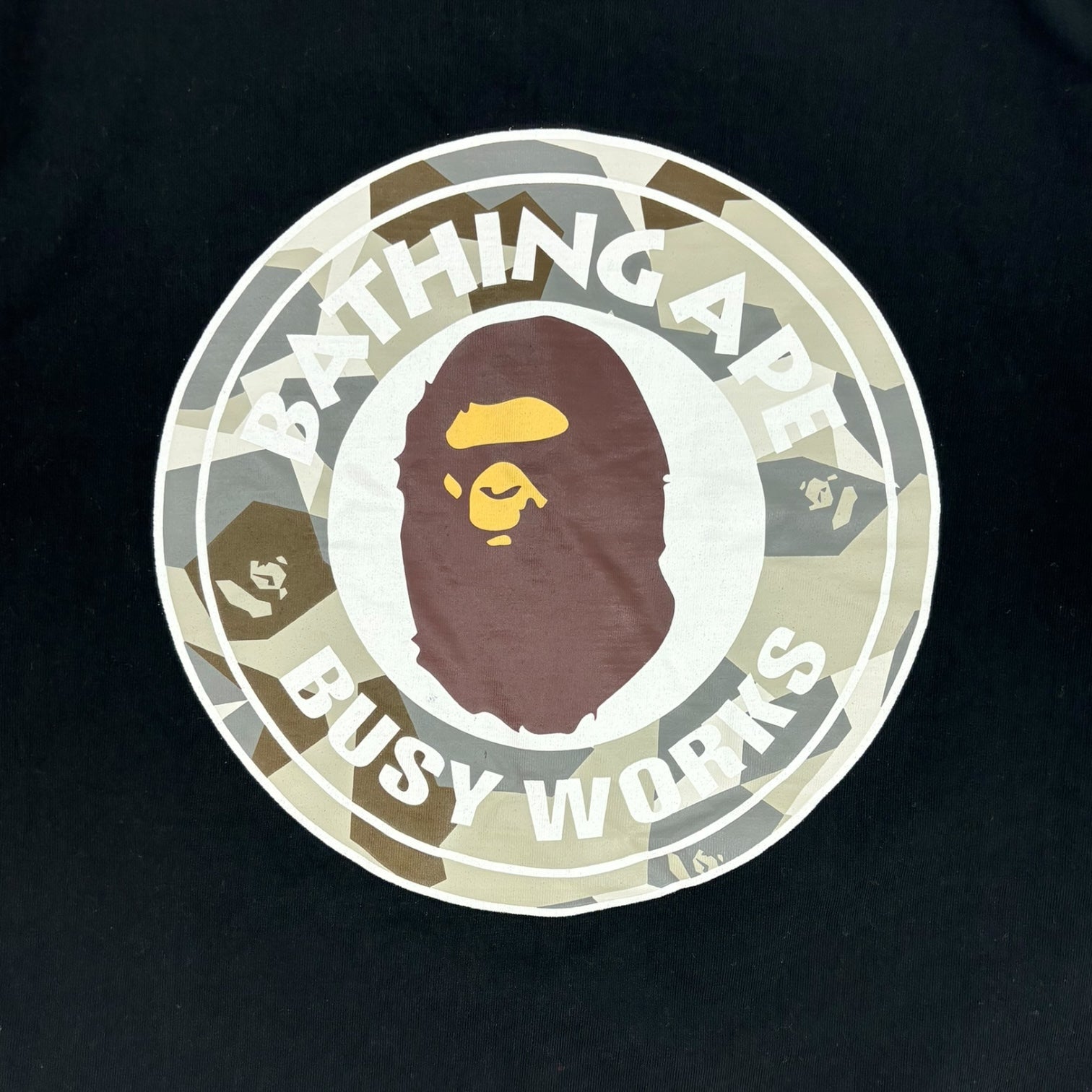 BAPE Busy Works Logo T-Shirt Black