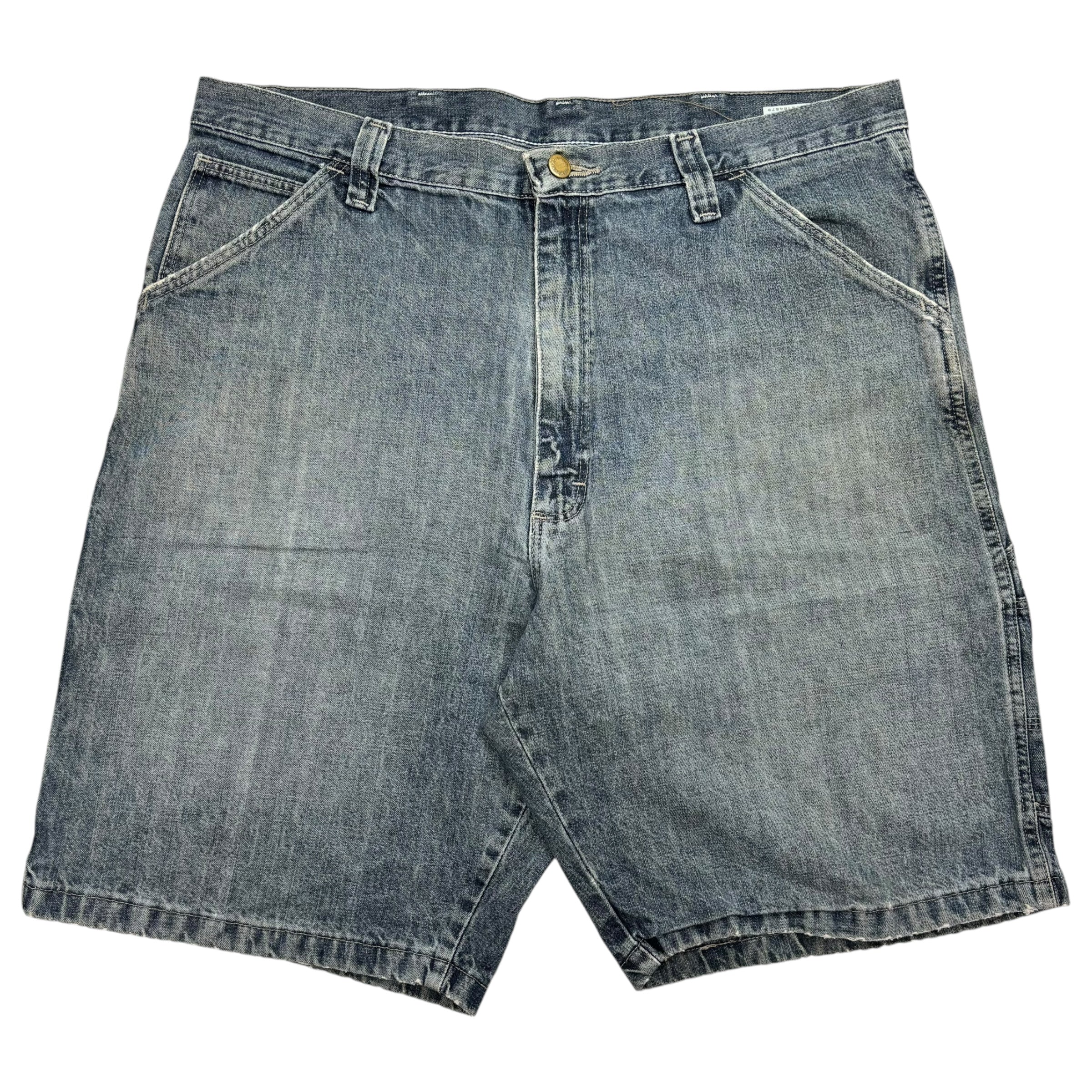 Vintage Wrangler Cargo Denim Shorts Dark Wash