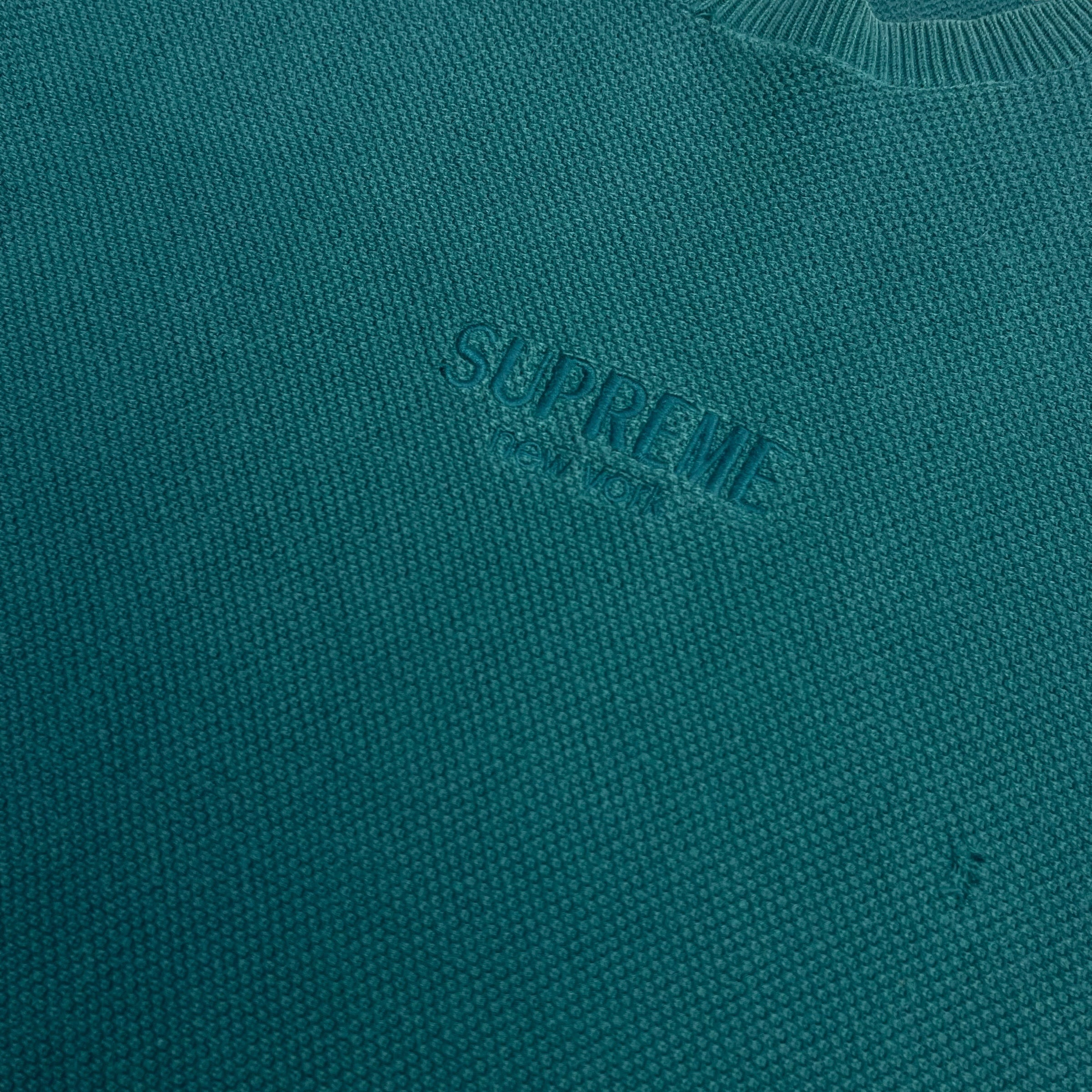 Supreme Waffle Knit Sweater Dark Teal