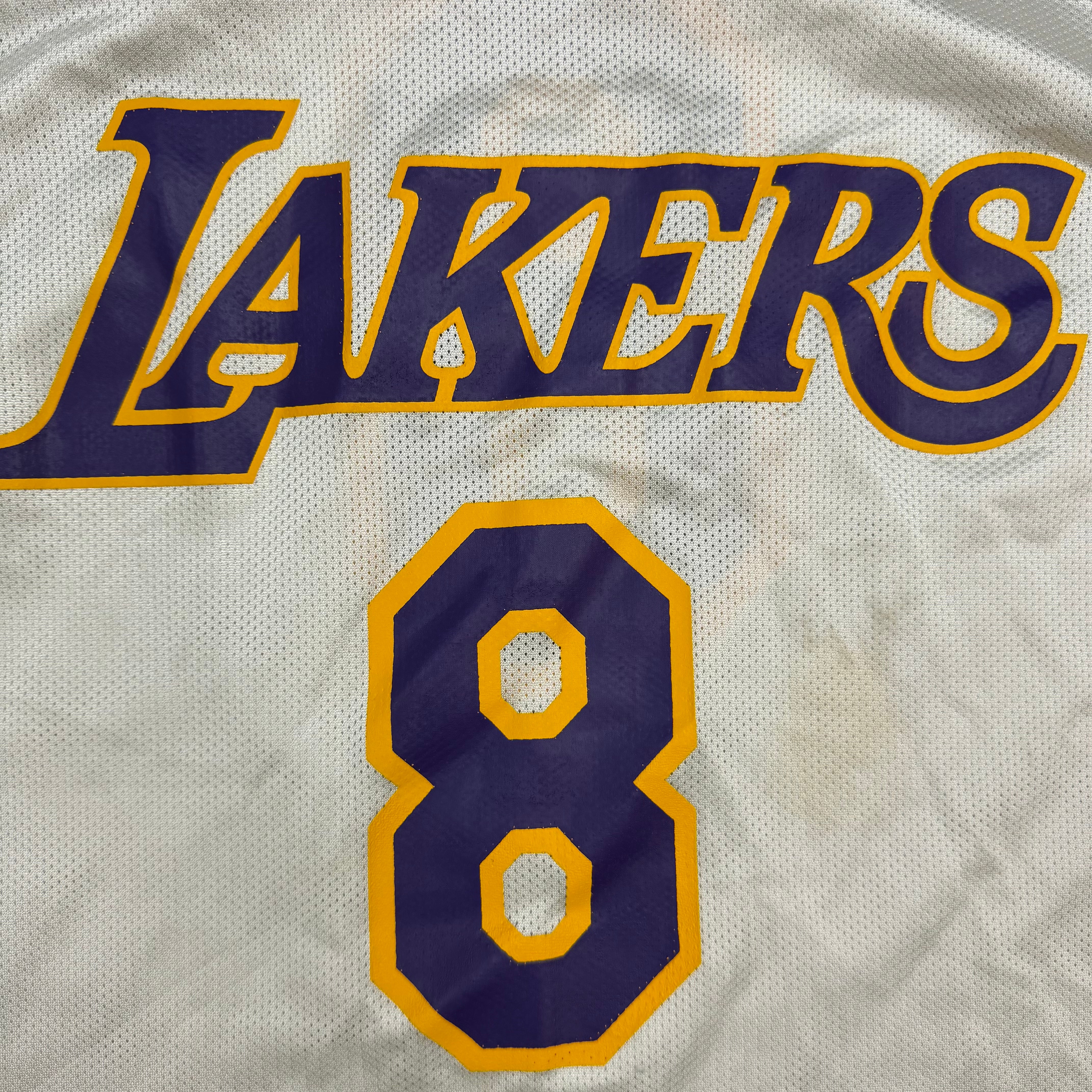 Vintage Reebok Kobe Bryant Los Angeles Lakers Away Jersey White