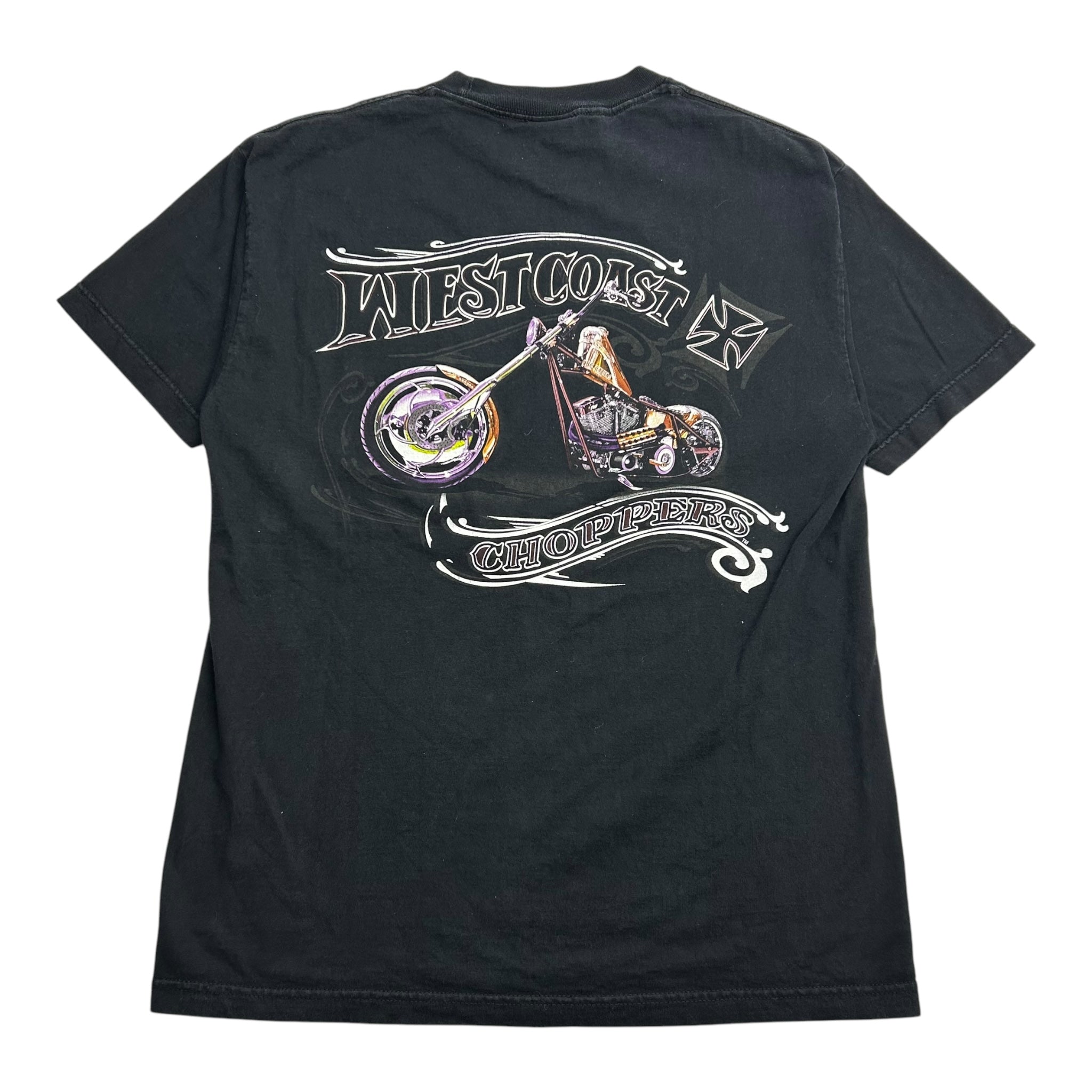 Vintage Y2K West Coast Choppers Spell Out Big Bike Tee