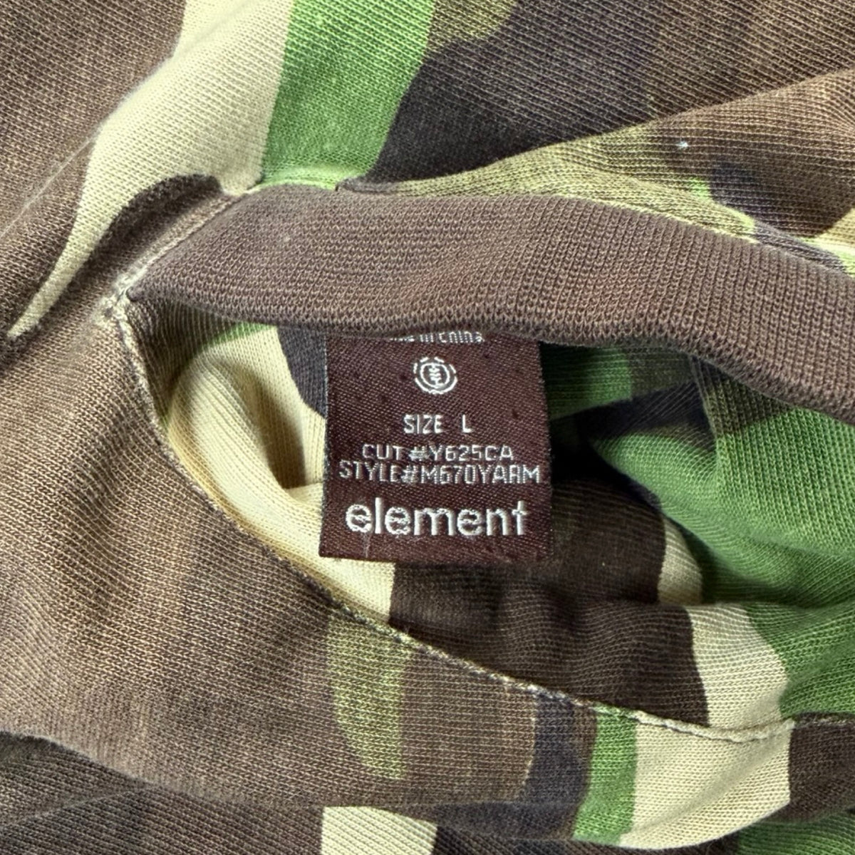 Vintage Element Reversible Camo Hoodie Green/Brown