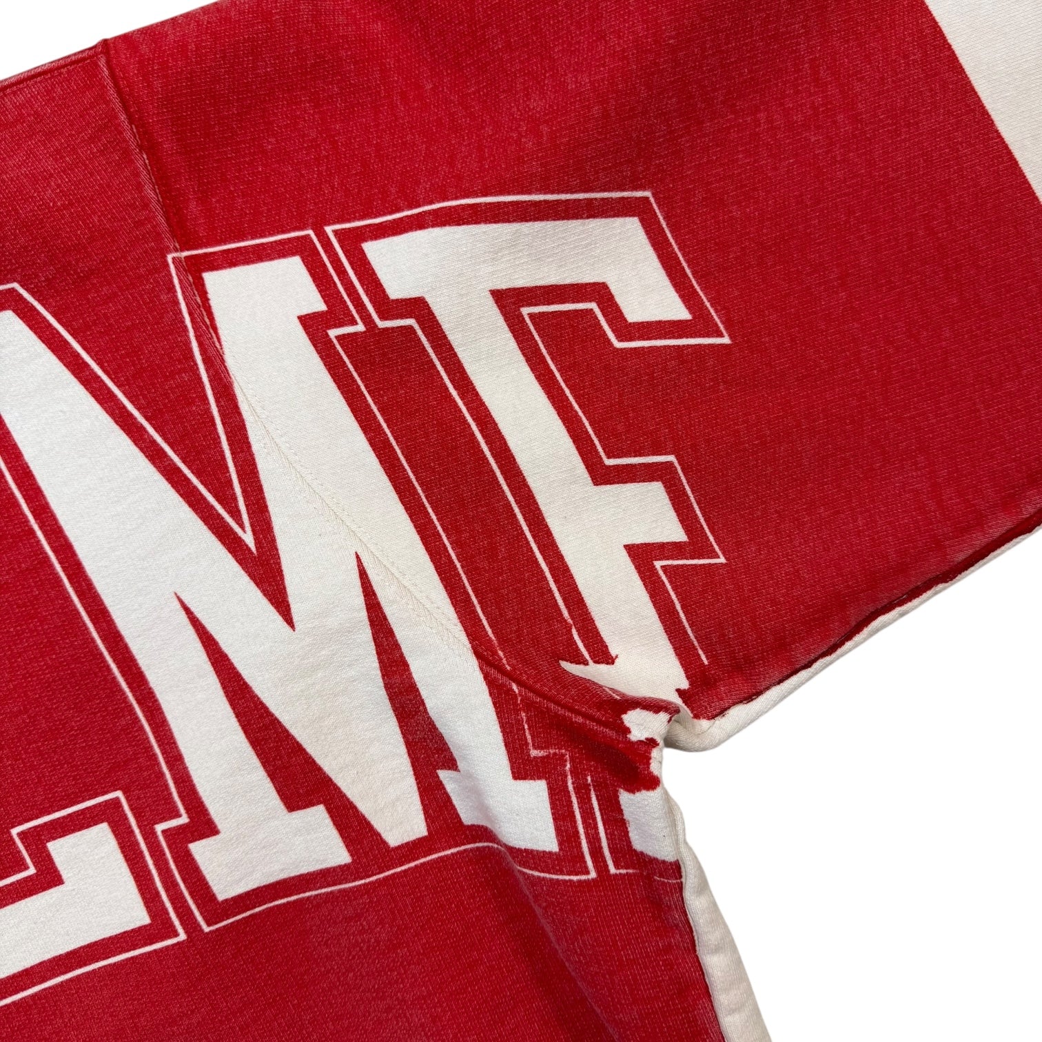 Supreme Overprint Crewneck Red/White