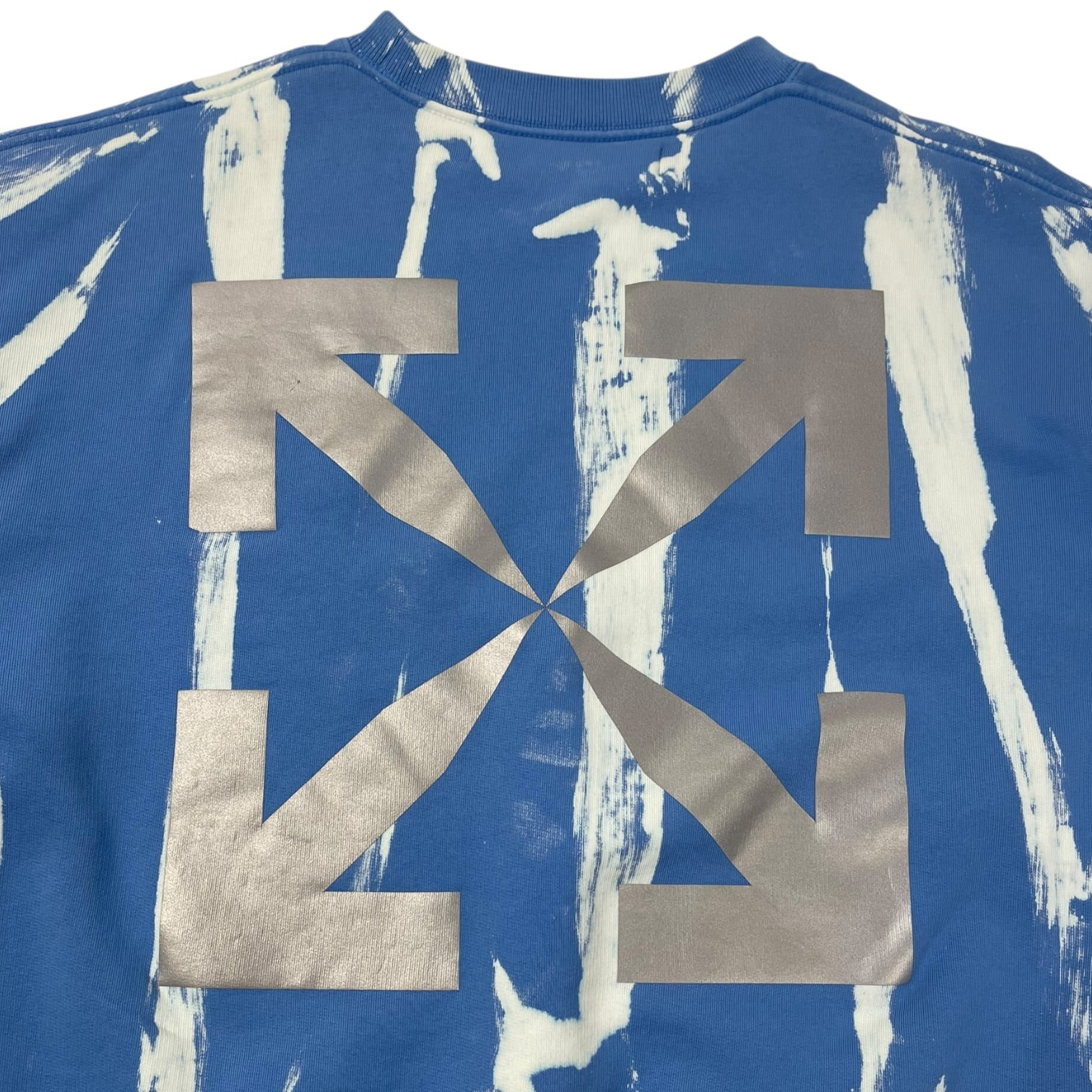 Off-White Reflective Arrows Tie-Dye Crewneck