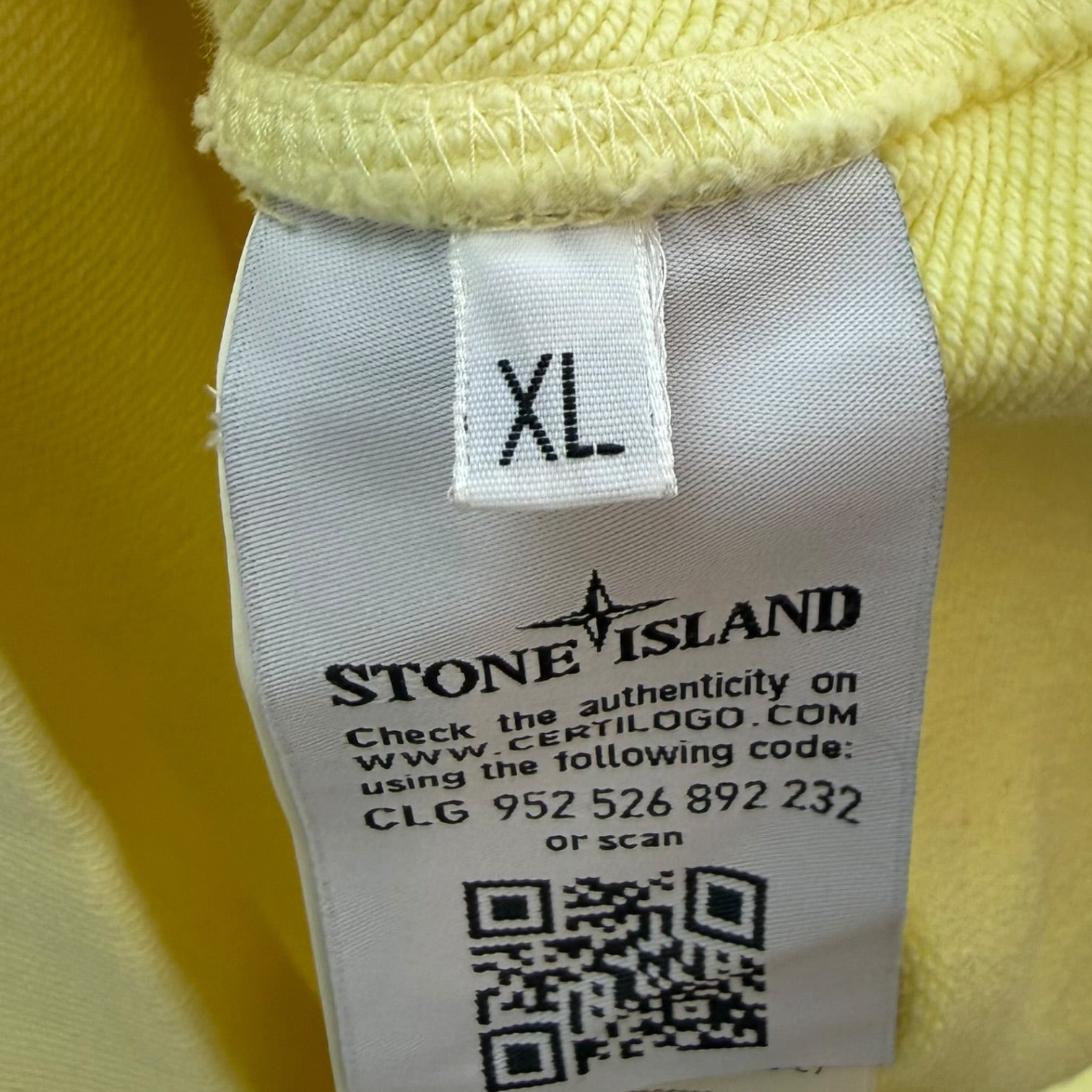 Stone Island Hoodie Frozen Yellow