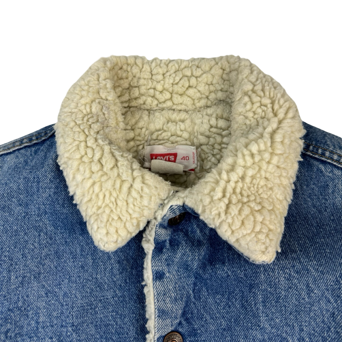 Vintage ‘70s Levi's Orange Tab Denim Sherpa Denim Jacket