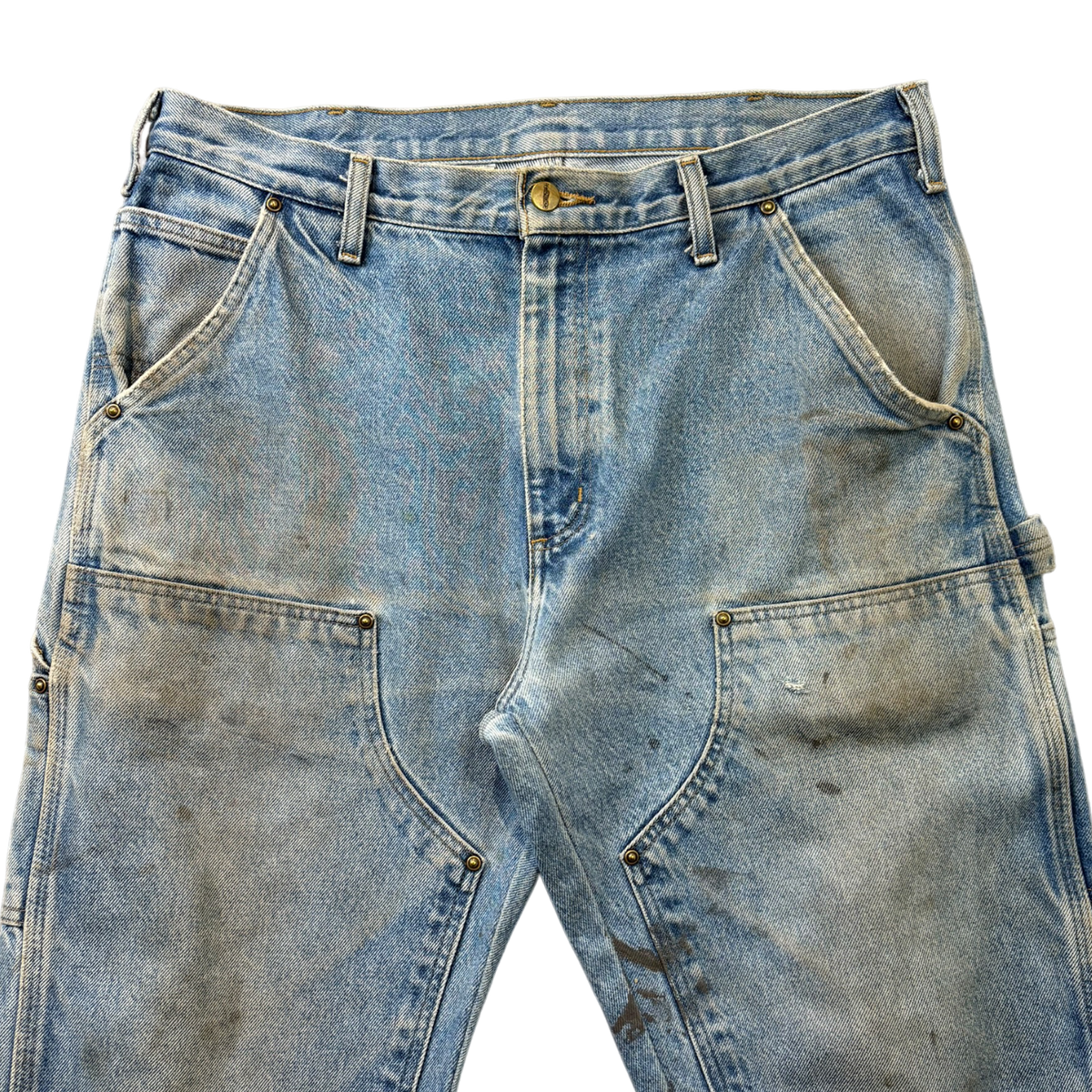 Carhartt Double Knee Denim Pants Blue