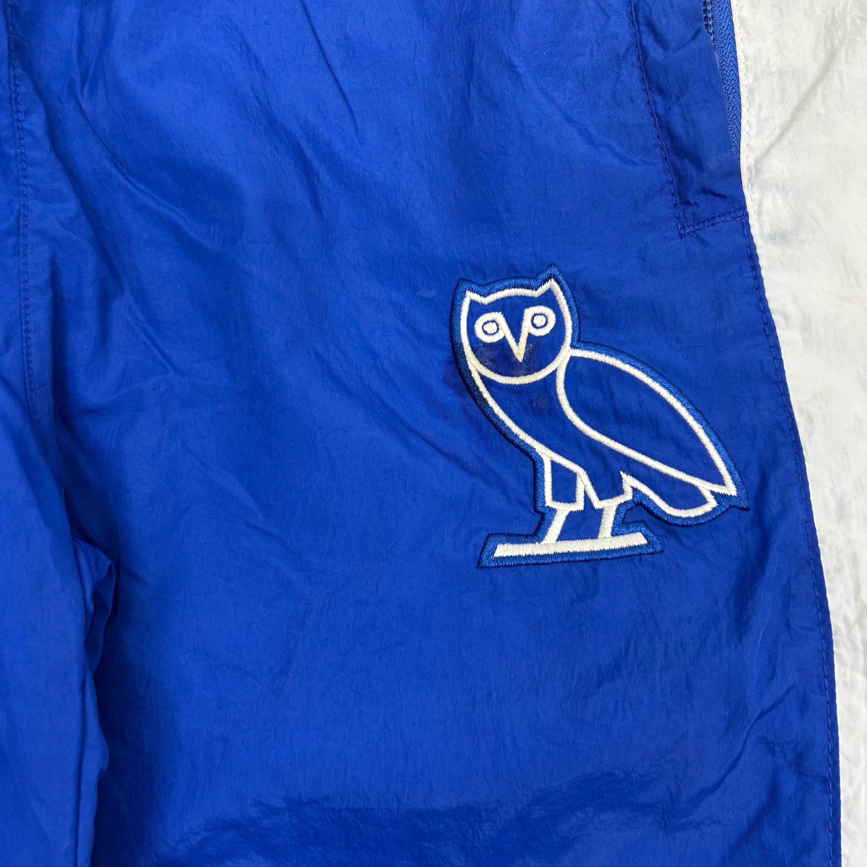 OVO White Stripe Track Pants Blue