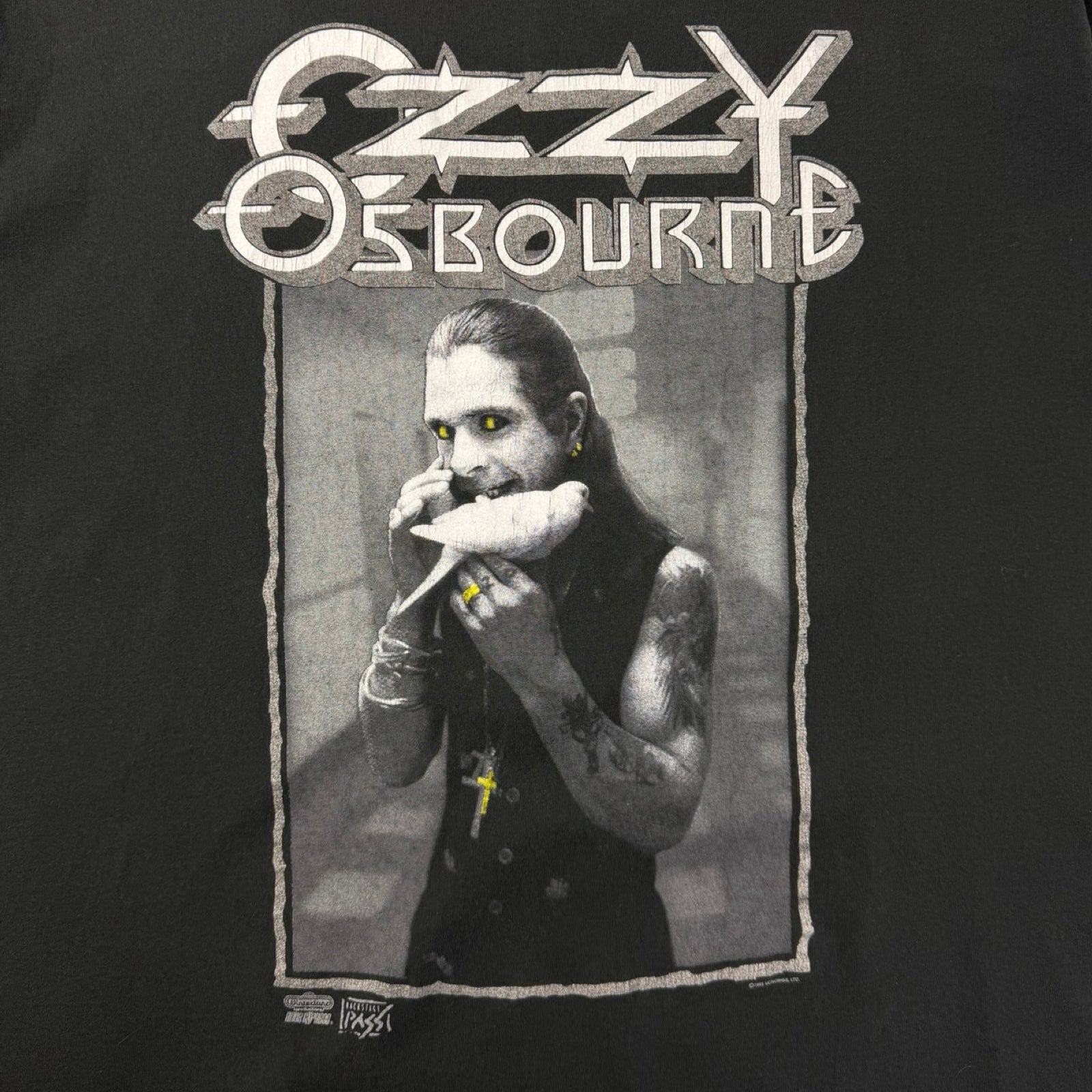 1992 Ozzy Ozbourne ‘The Last Bloody Shows’ Tour T-Shirt Black