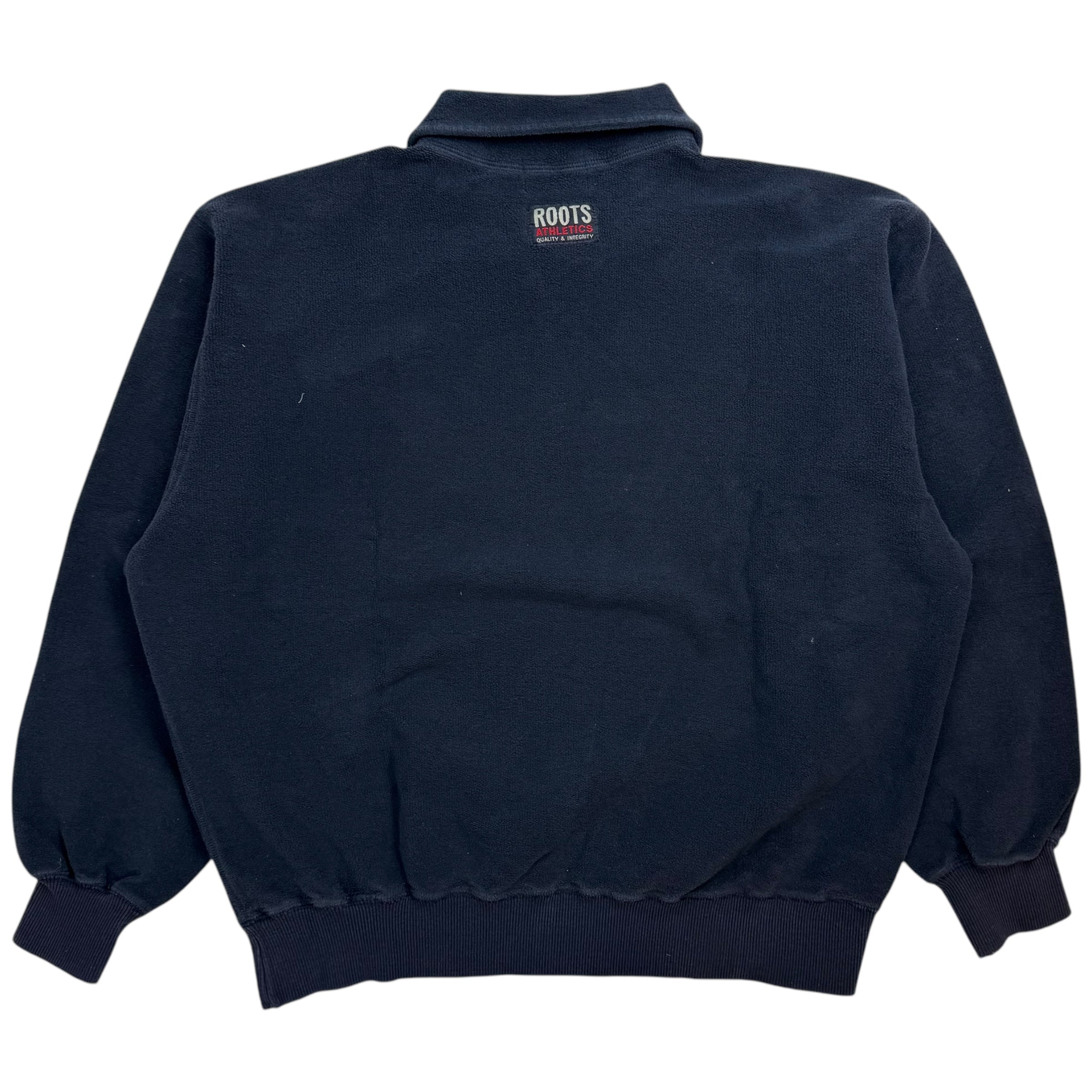 Vintage Roots Athletics Quarter Zip Sweater Navy Blue